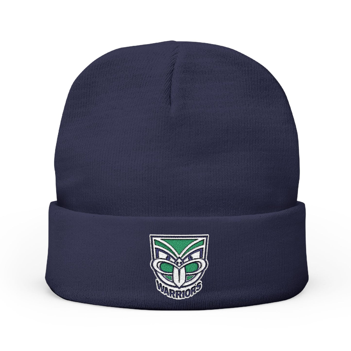 Knit Beanie (Embroidery) - Warriors - Design 2