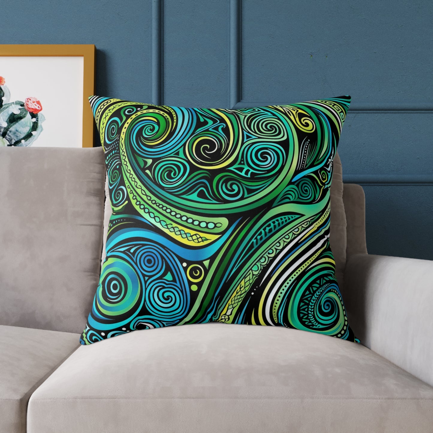 Square Poly Canvas Pillow
