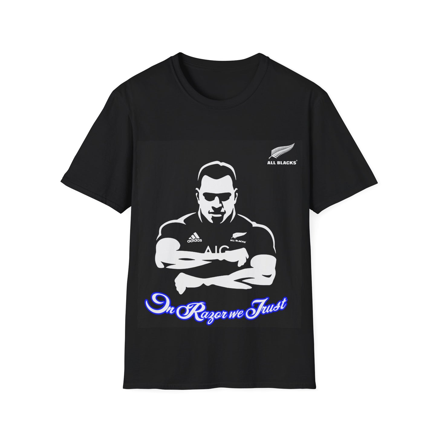 All Blacks - In Razor we Trust Unisex Softstyle T-Shirt (Black)