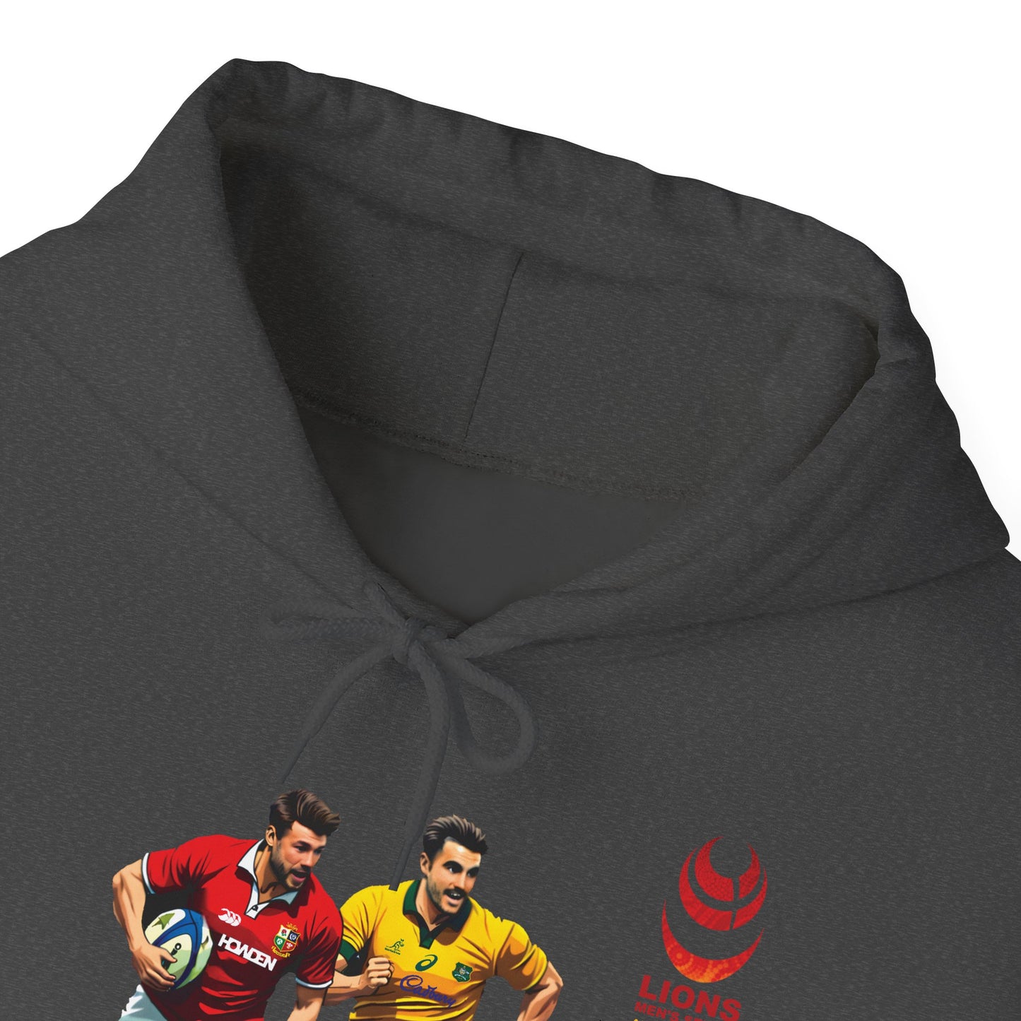Sports-Inspired Unisex Heavy Blend™ Hooded Sweatshirt - 2025 Lions in Australia Rugby Tour Design