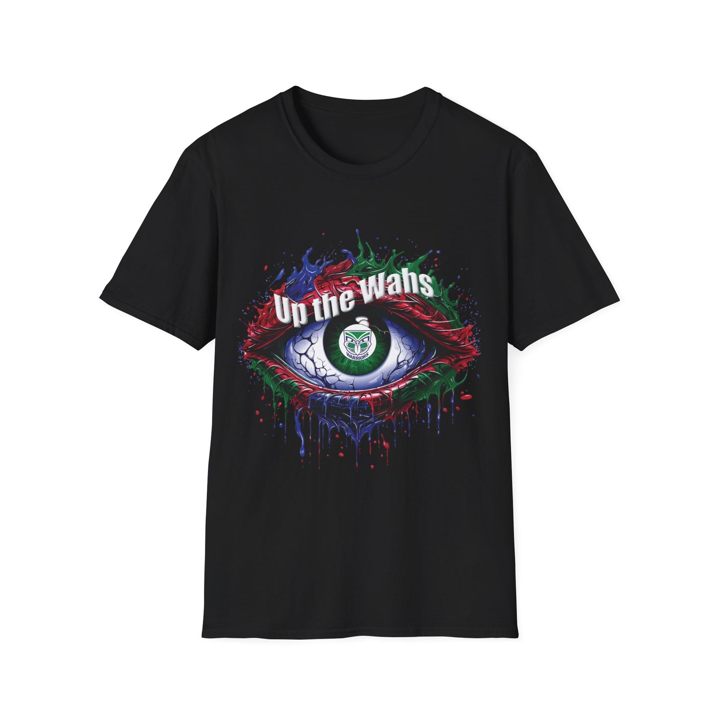 NZ Warriors - Up the Wahs -Supporters Eye - Unisex Softstyle T-Shirt