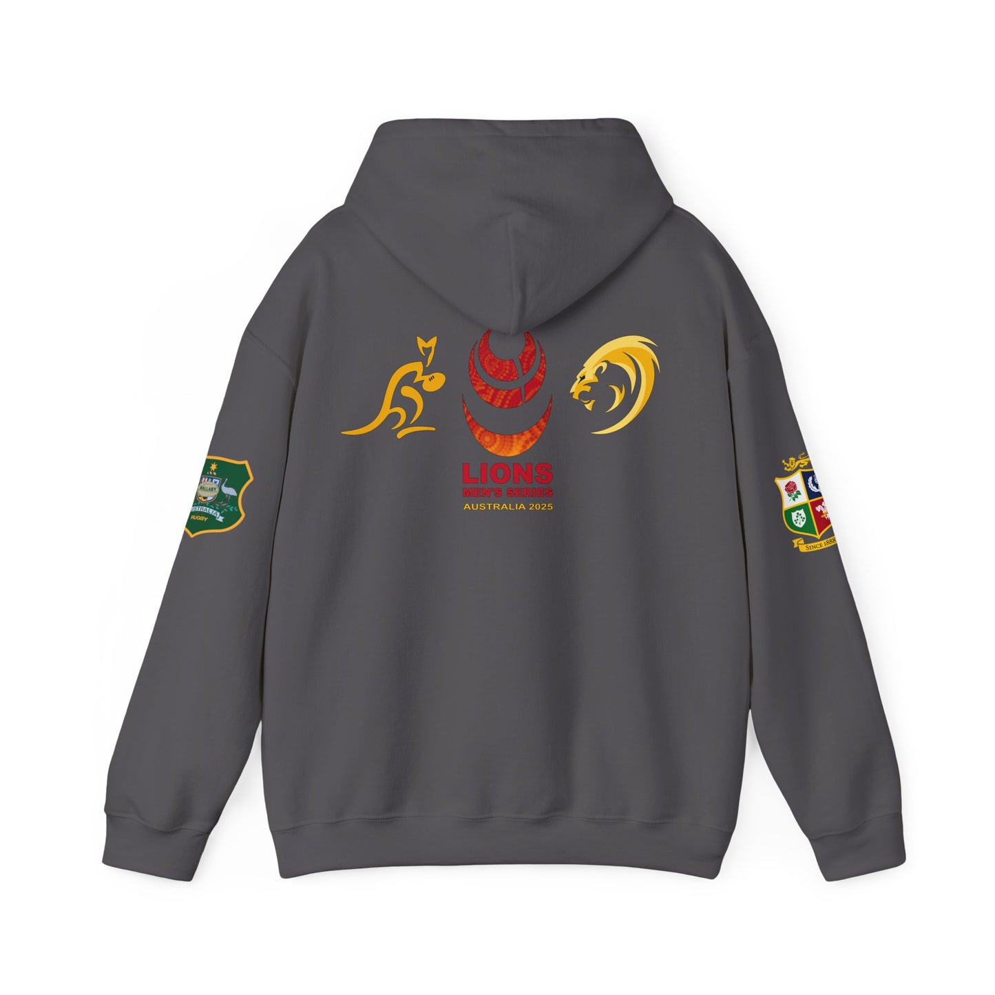 Sports-Inspired Unisex Heavy Blend™ Hooded Sweatshirt - 2025 Lions in Australia Rugby Tour Design (UK distributor)