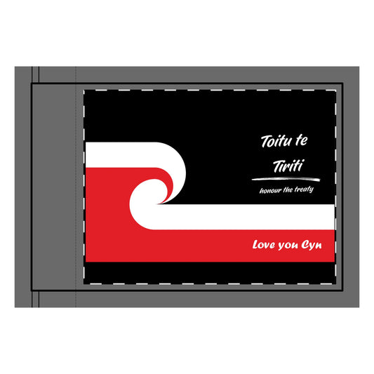 Double-Sided Flag - Toitu te Tiriti - Tino Rangatiratanga - Custom Made