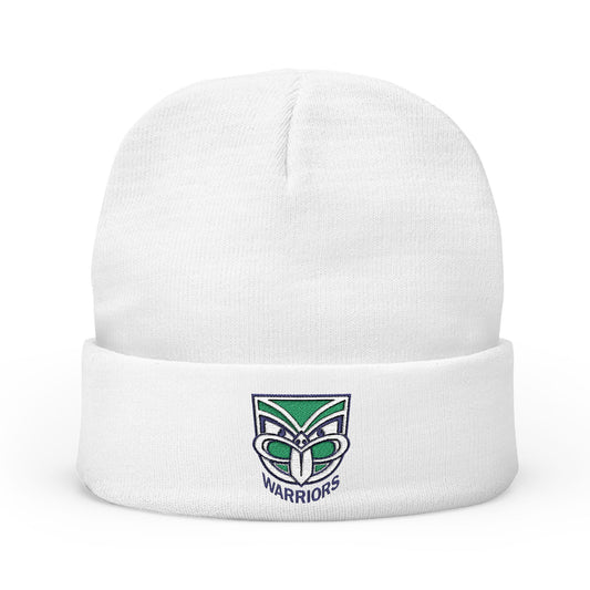 Knit Beanie (Embroidery) - Warriors - Design 1