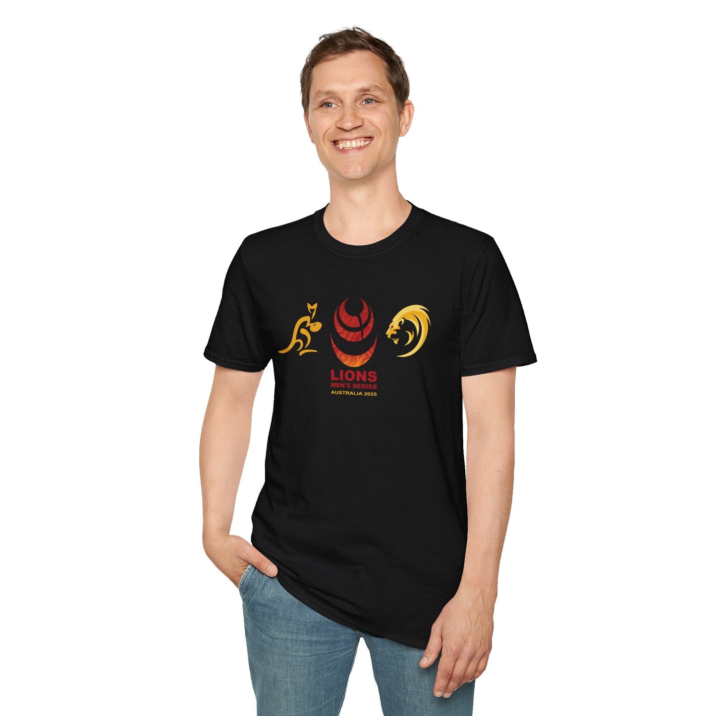Lion's v Wallabies 2025 Tour Plain Crew Neck T-Shirt (Fully customisable)