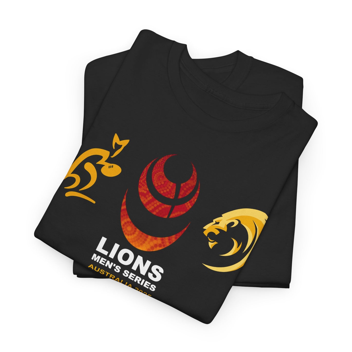 Lions Rugby Tour inspired Tee - Unisex Heavy Cotton T-Shirt - Design 2 (UK Distributor)