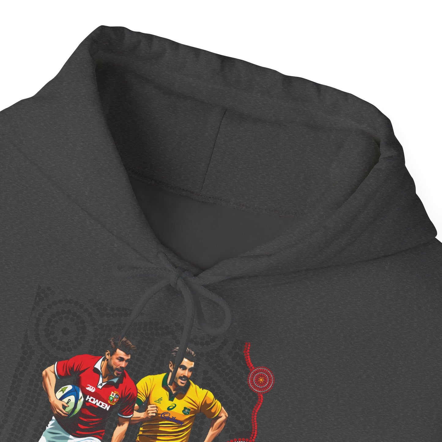 Sports-Inspired Unisex Heavy Blend™ Hooded Sweatshirt - 2025 Lions in Australia Rugby Tour Design