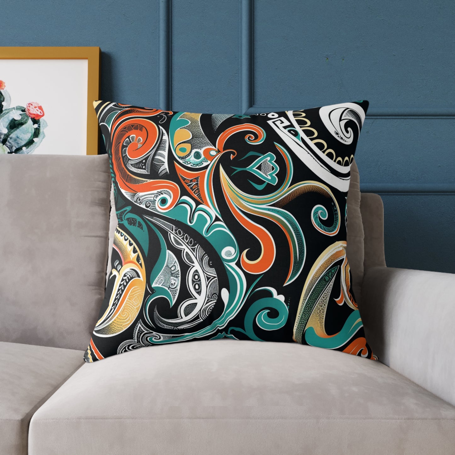 Square Poly Canvas Pillow