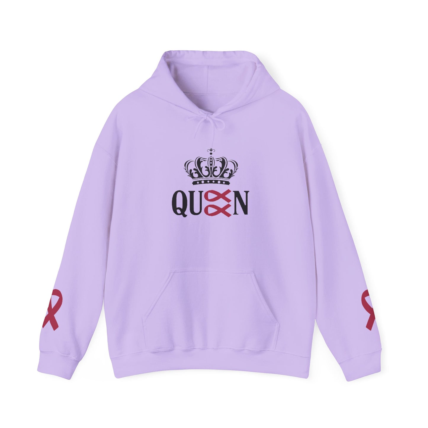 Cancer Queen Stylish Awareness Hoodie for Unisex, Cozy Gift for Friends, Perfect for Charity Events, Breast Cancer Awareness, Casual Wear