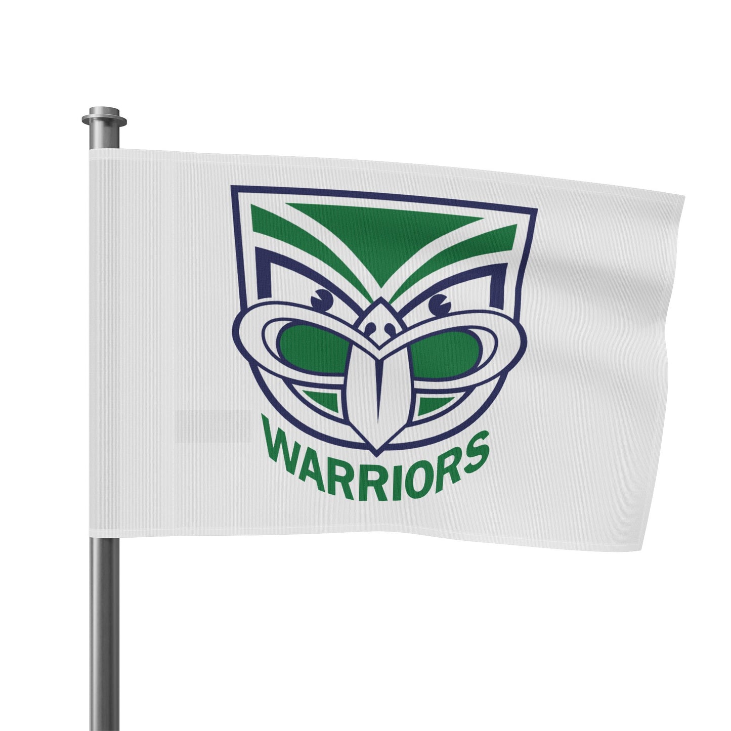 NZ Warriors Single Sided White Flag ( 3 sizes available)