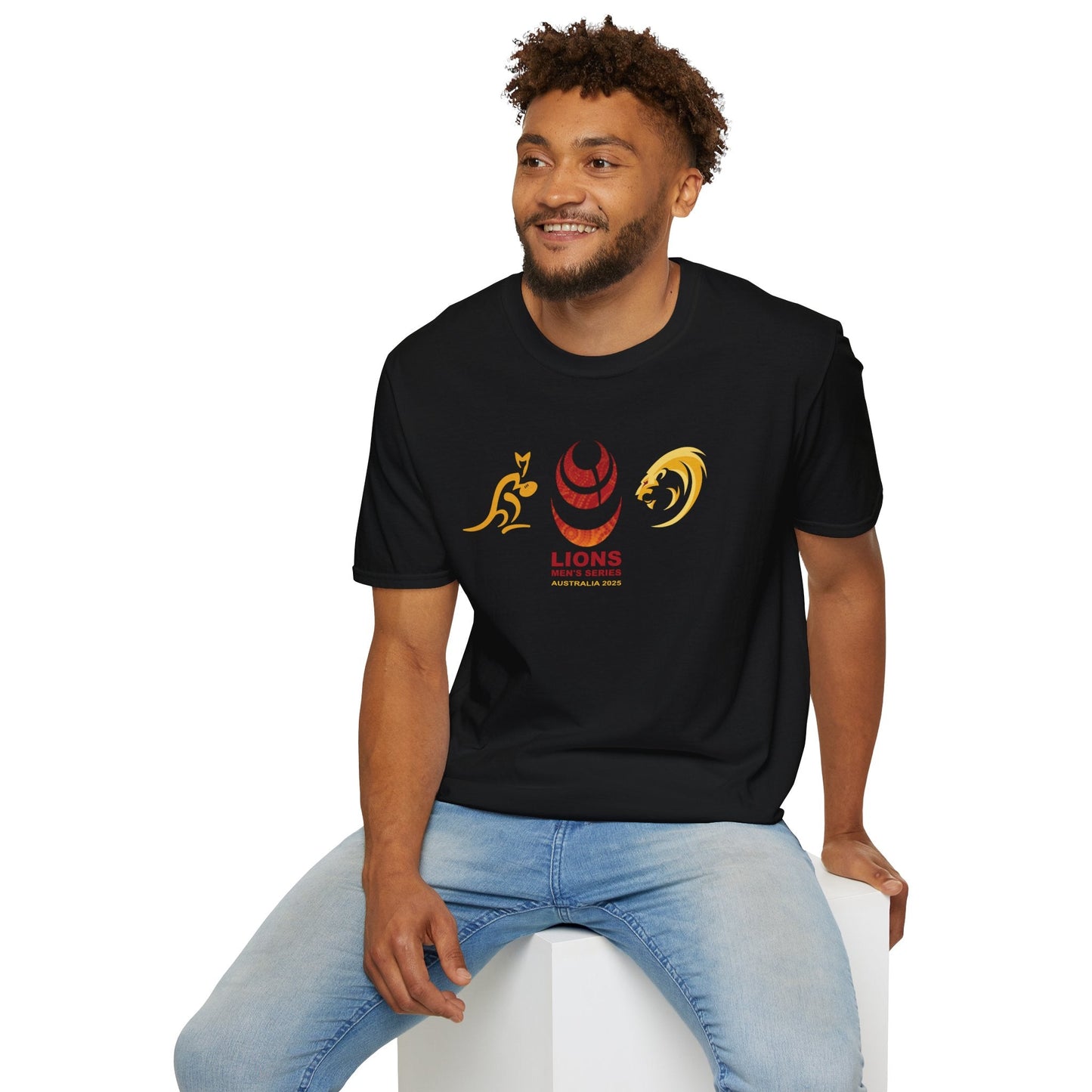 Lion's v Wallabies 2025 Tour Plain Crew Neck T-Shirt (Fully customisable)