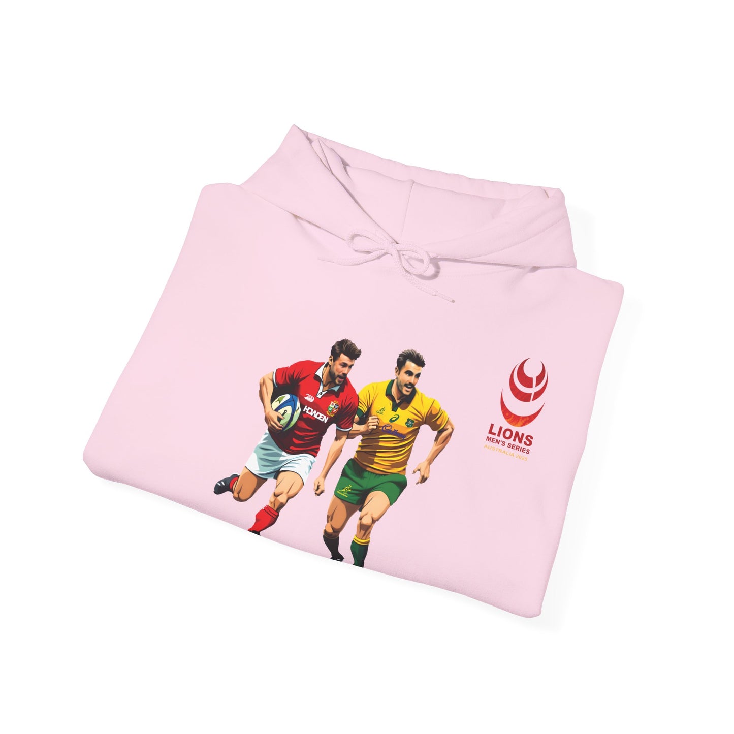 Sports-Inspired Unisex Heavy Blend™ Hooded Sweatshirt - 2025 Lions in Australia Rugby Tour Design