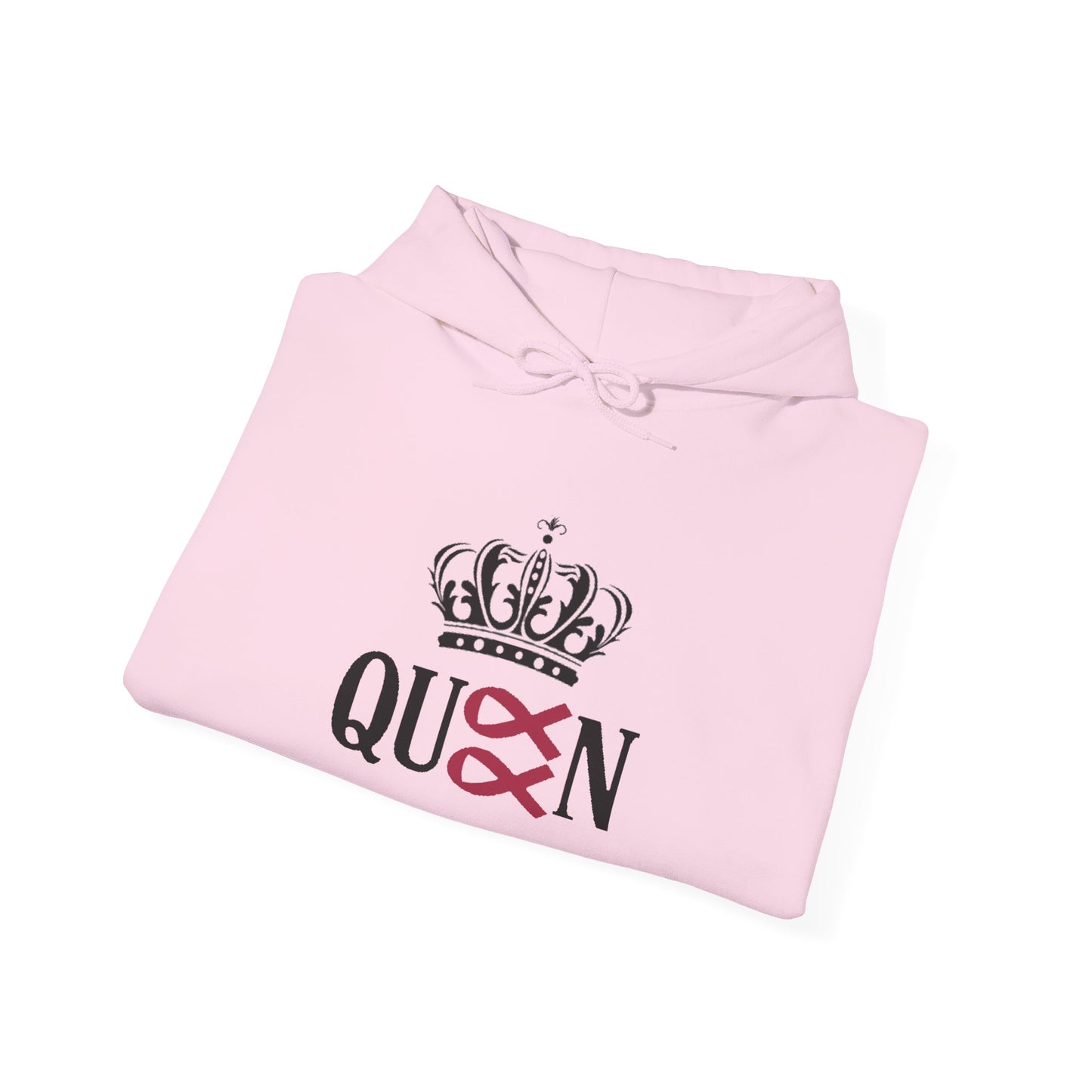 Cancer Queen Stylish Awareness Hoodie for Unisex, Cozy Gift for Friends, Perfect for Charity Events, Breast Cancer Awareness, Casual Wear