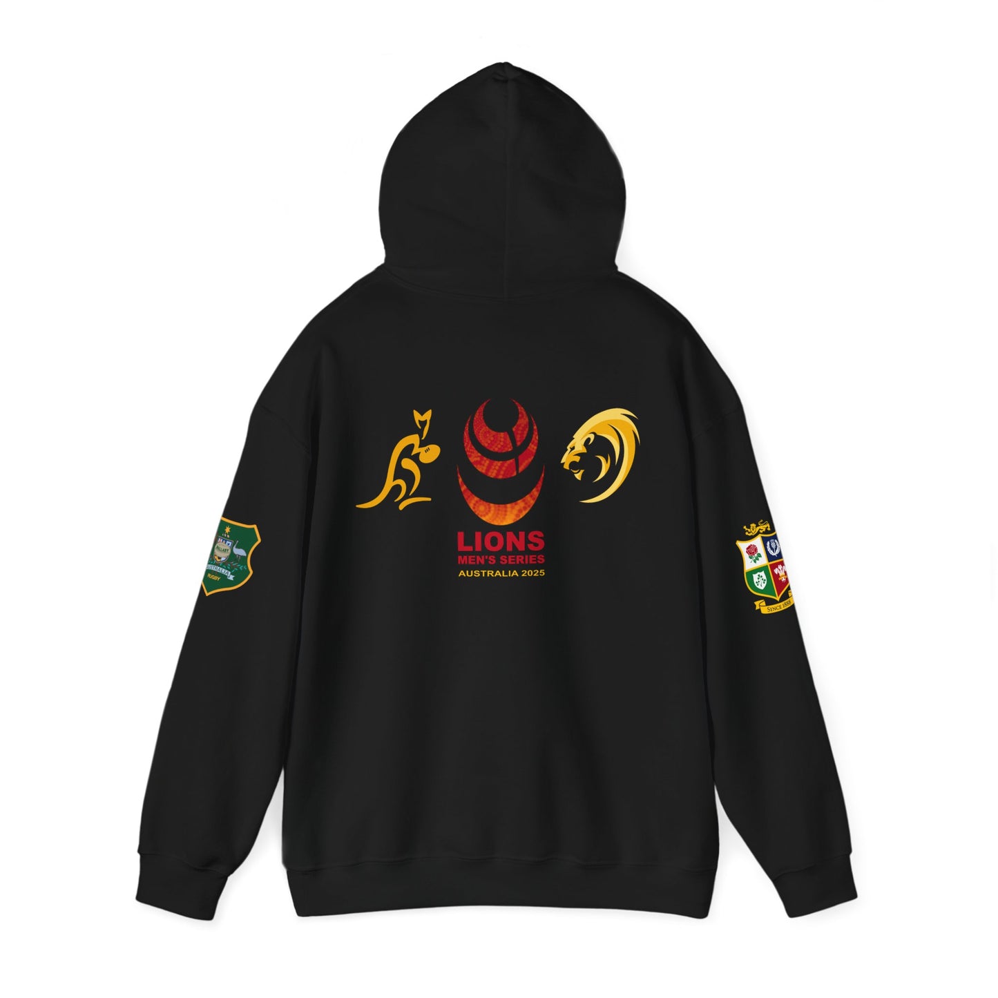 Sports-Inspired Unisex Heavy Blend™ Hooded Sweatshirt - 2025 Lions in Australia Rugby Tour Design (UK distributor)