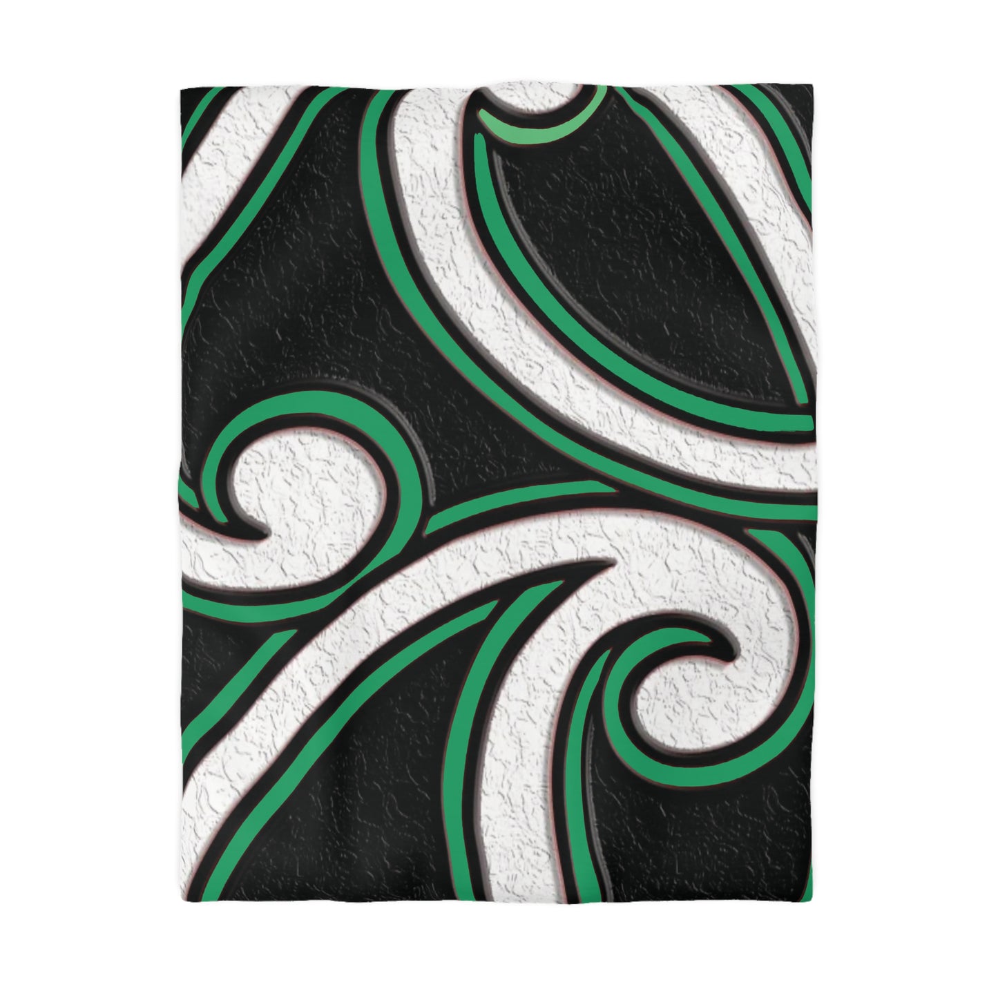 Maori Jade Koru Inspired Microfiber Duvet Cover