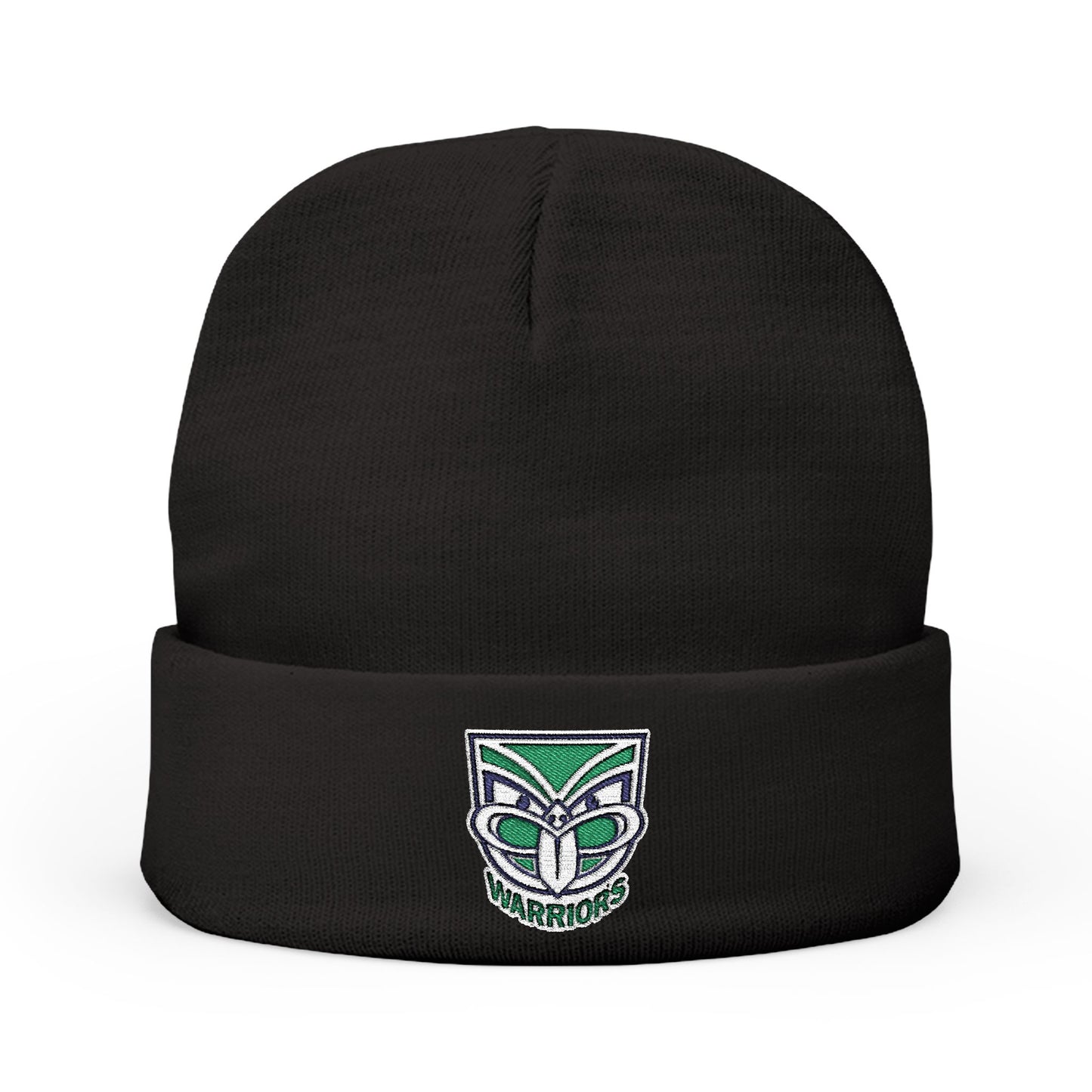 Knit Beanie (Embroidery) - Warriors - Design 3