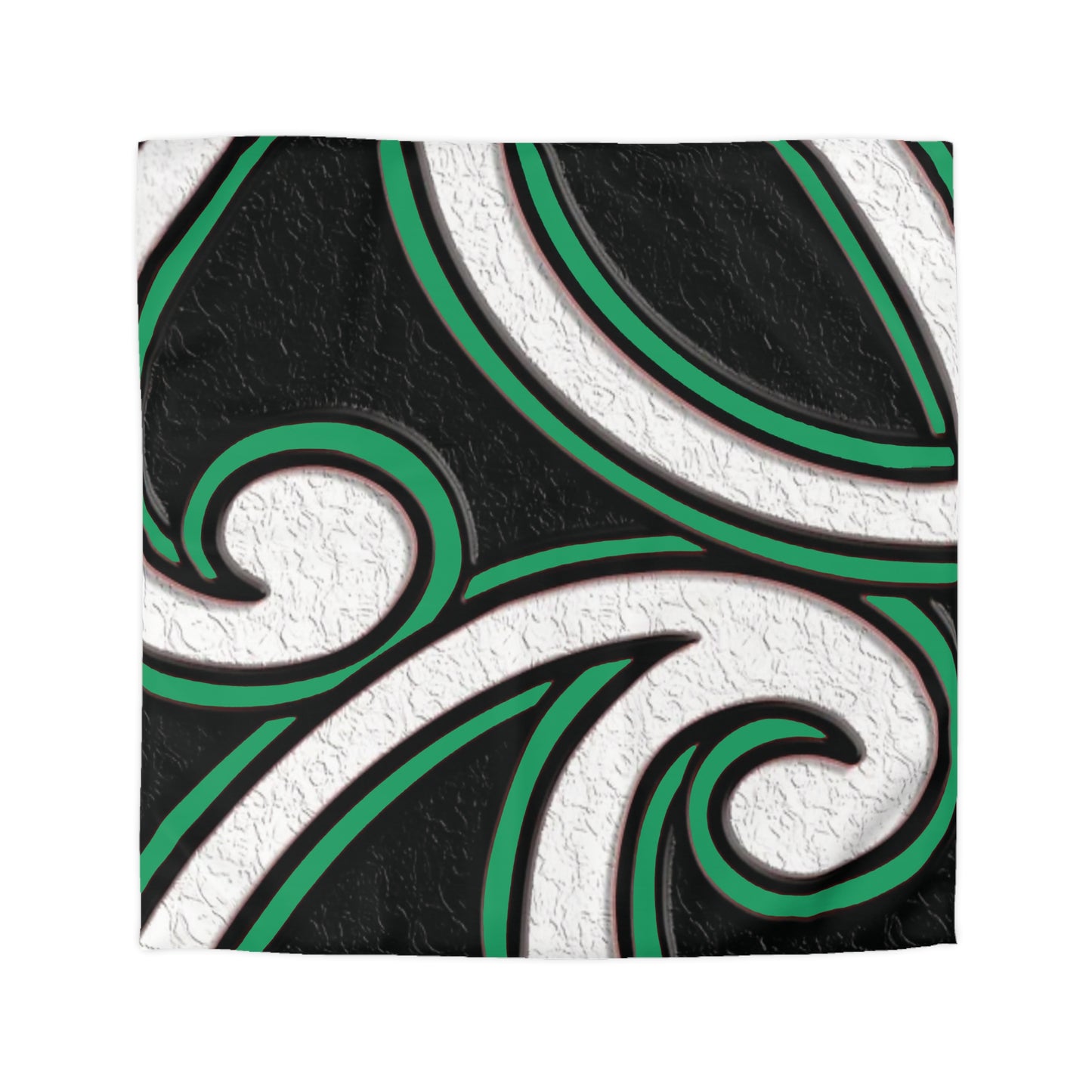 Maori Jade Koru Inspired Microfiber Duvet Cover