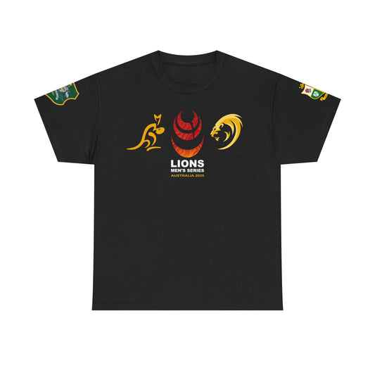 Lions Rugby Tour inspired Tee - Unisex Heavy Cotton T-Shirt - Design 2 (UK Distributor)