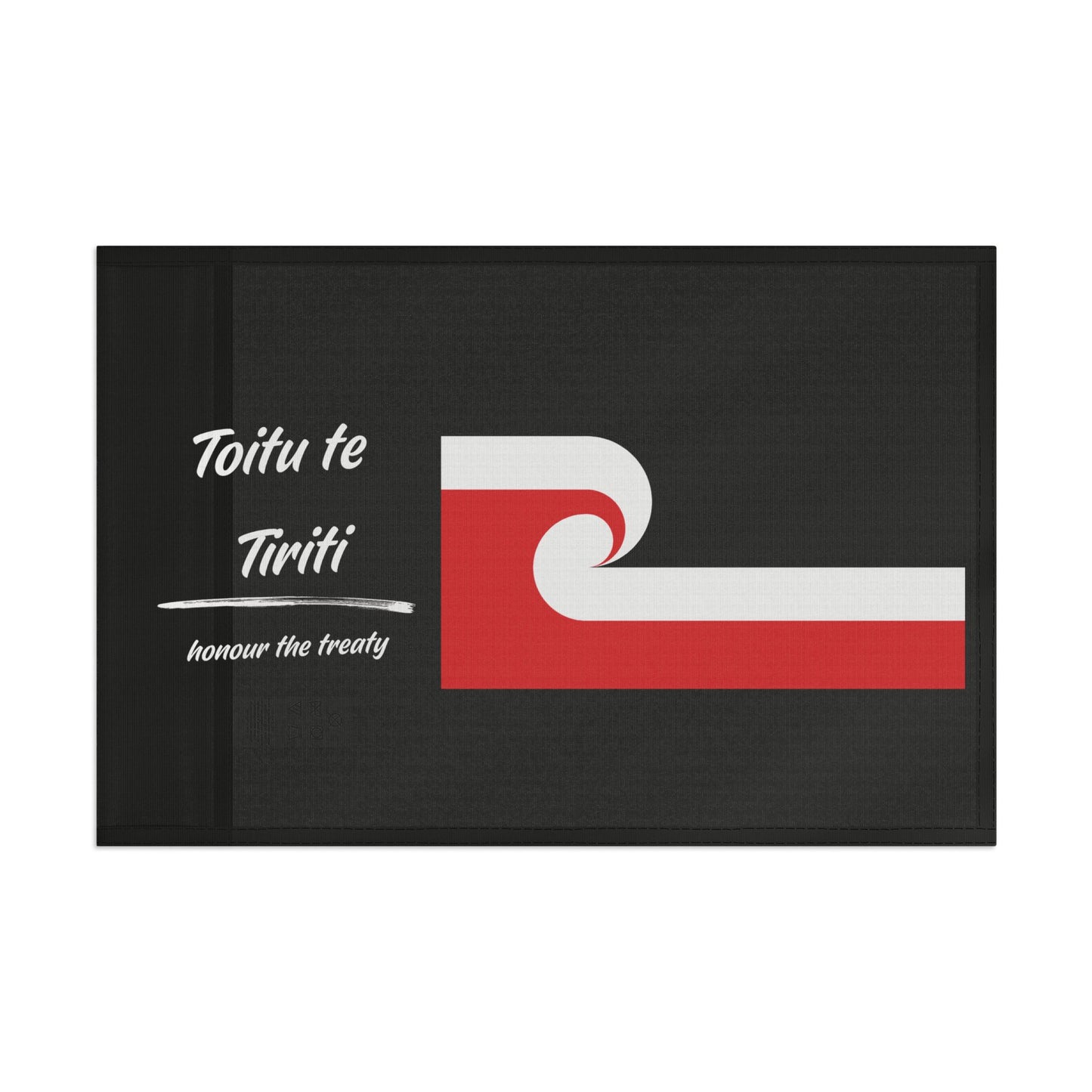 Tino Rangatiratanga & Toitu te Tiriti Single Sided Flag Ver 2 ( 3 sizes available)