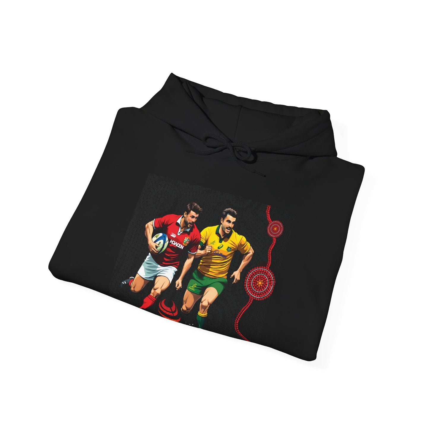 Sports-Inspired Unisex Heavy Blend™ Hooded Sweatshirt - 2025 Lions in Australia Rugby Tour Design (UK distributor)