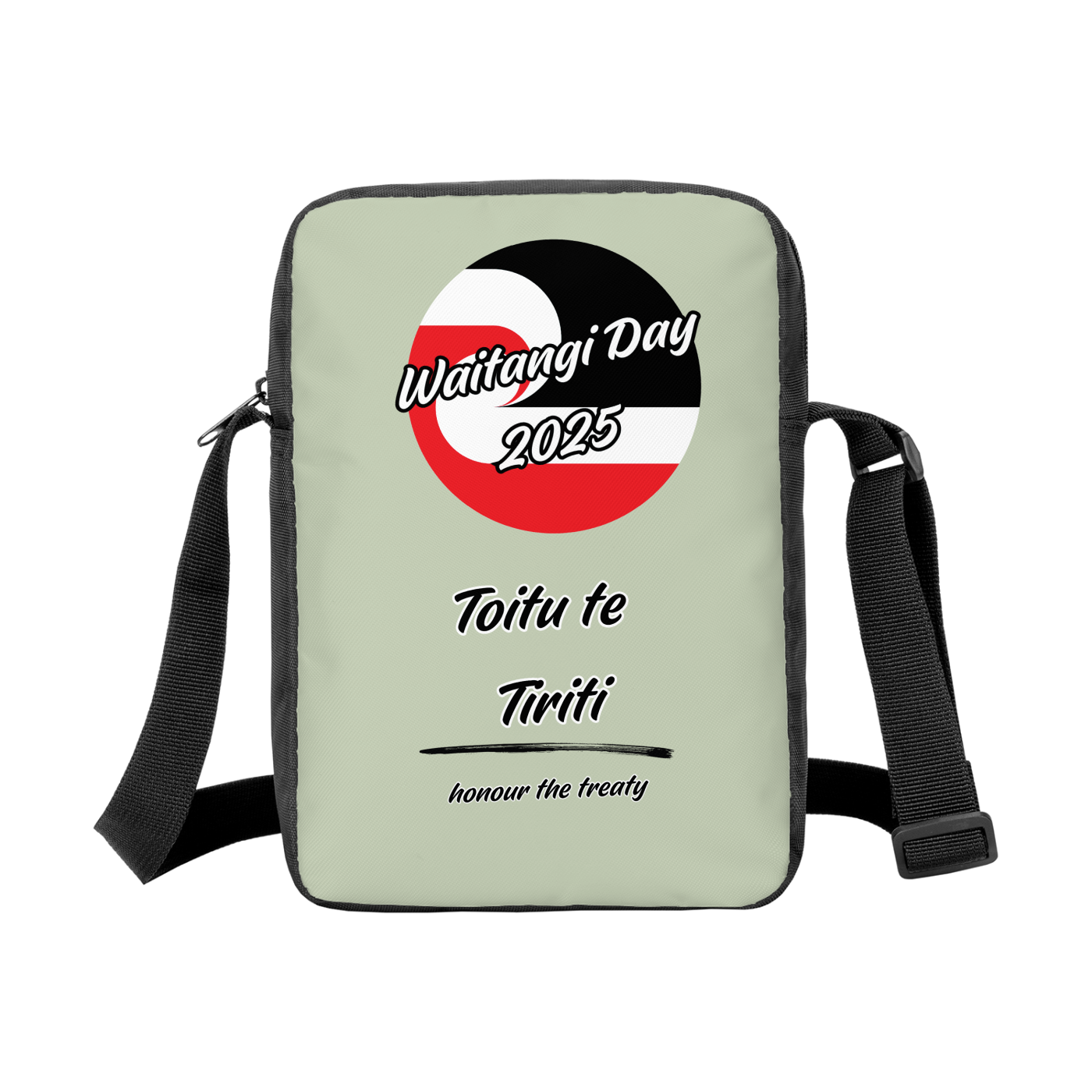 All-Over Print Mini Minimalist Crossbody Bag - Toitu te Tiriti - Waitangi Day 2025