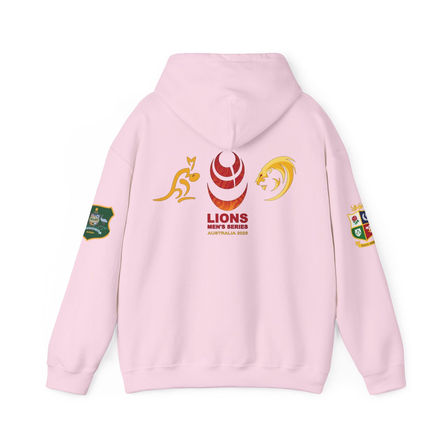 Sports-Inspired Unisex Heavy Blend™ Hooded Sweatshirt - 2025 Lions in Australia Rugby Tour Design