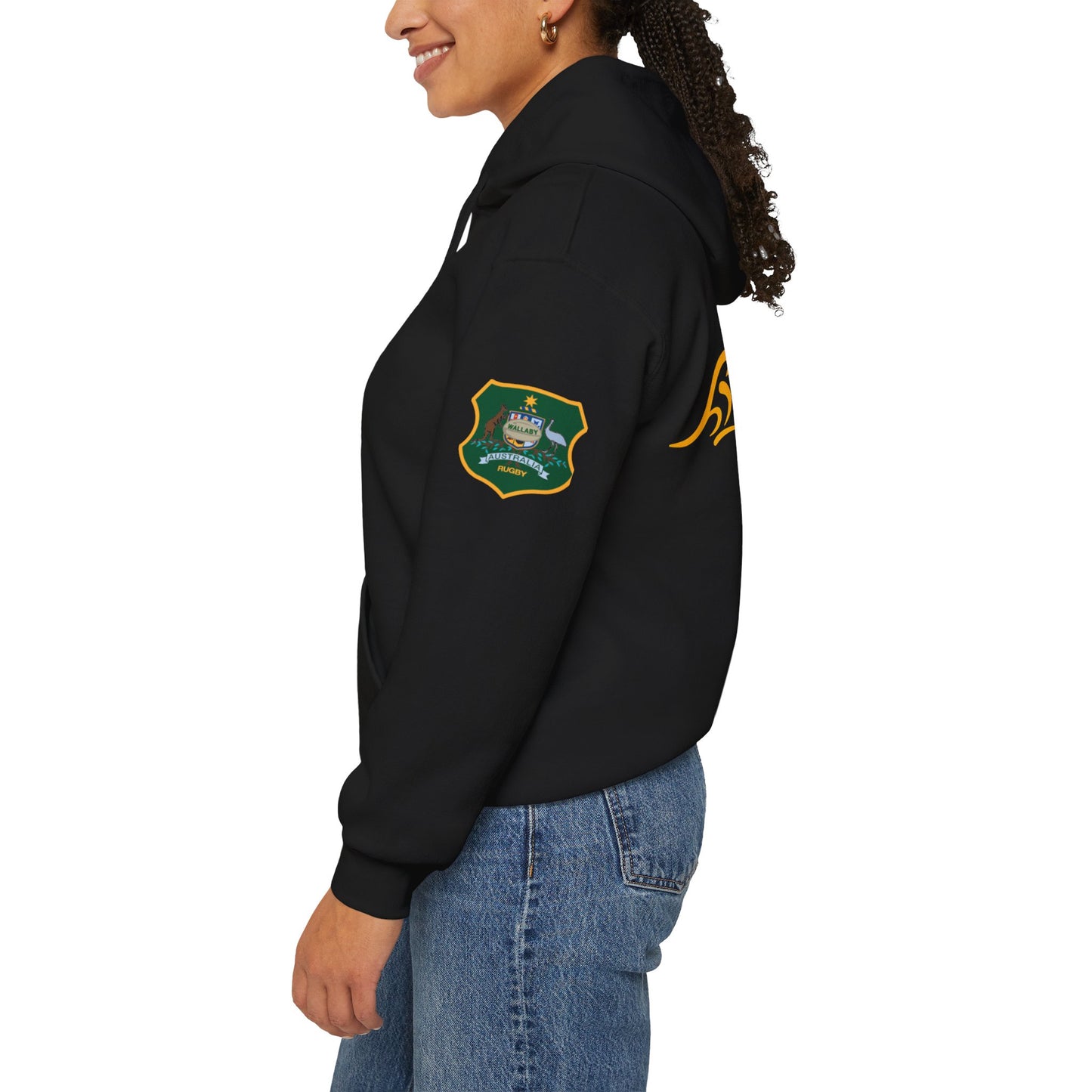 Sports-Inspired Unisex Heavy Blend™ Hooded Sweatshirt - 2025 Lions in Australia Rugby Tour Design