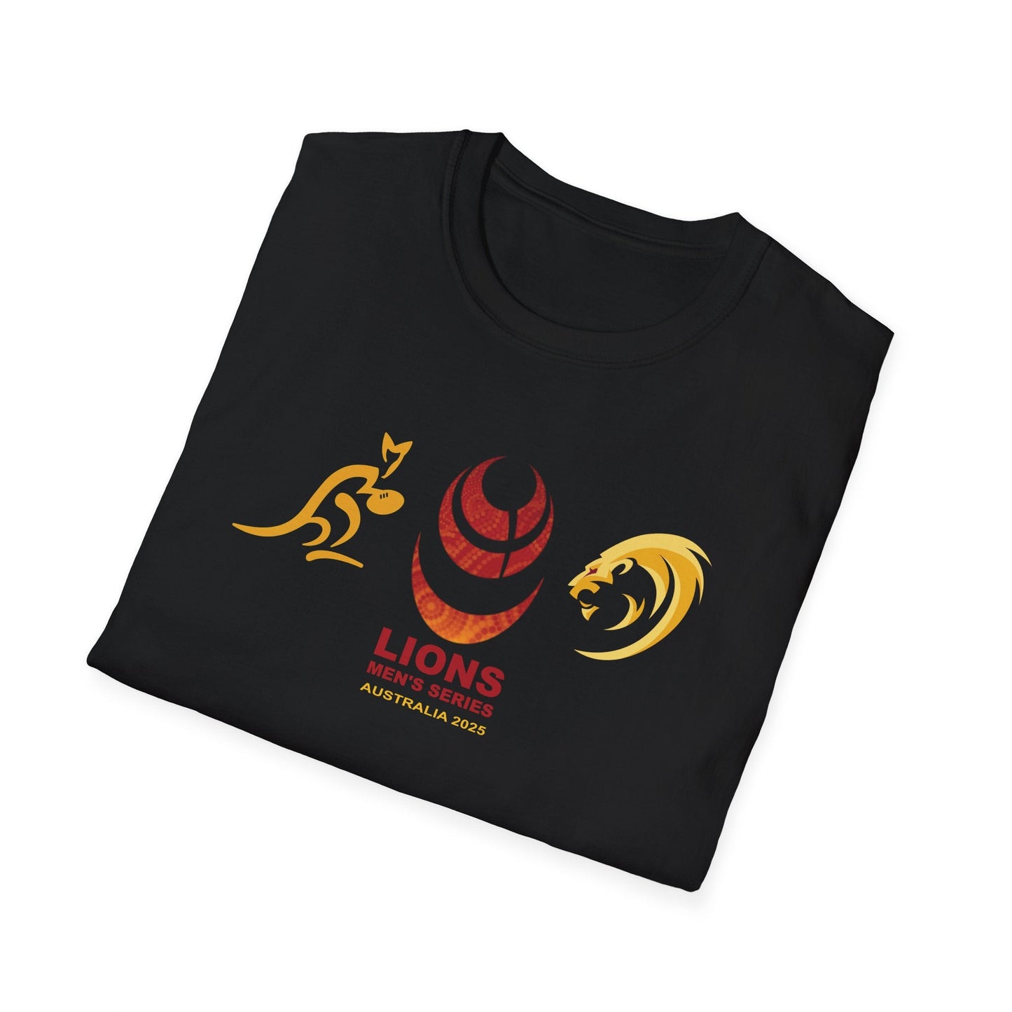 Lion's v Wallabies 2025 Tour Plain Crew Neck T-Shirt (Fully customisable)