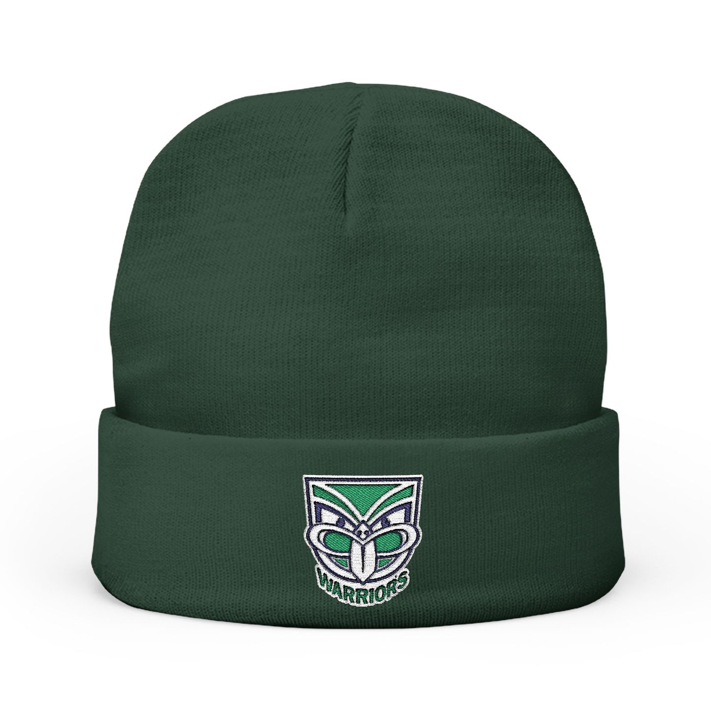 Knit Beanie (Embroidery) - Warriors - Design 3