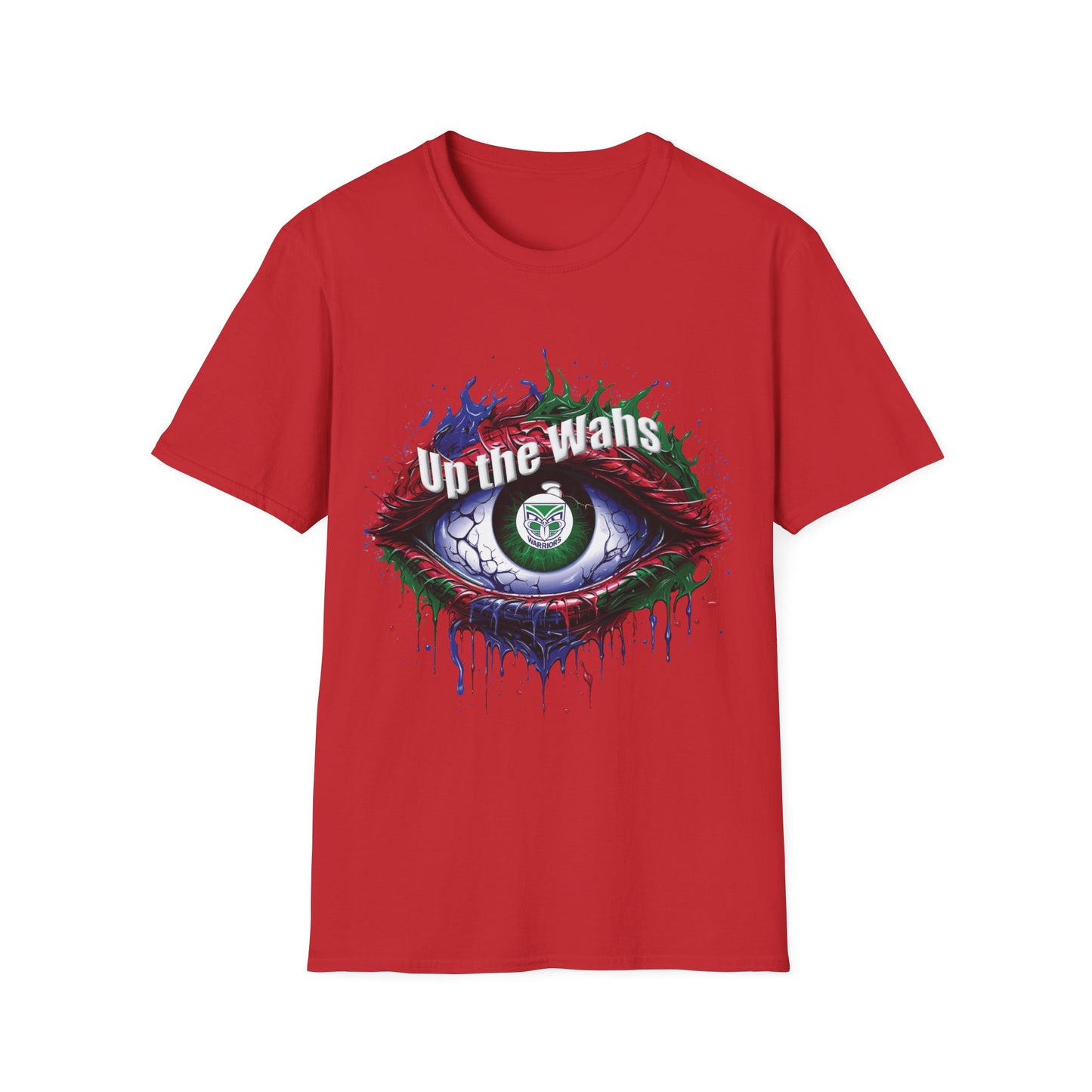 NZ Warriors - Up the Wahs -Supporters Eye - Unisex Softstyle T-Shirt