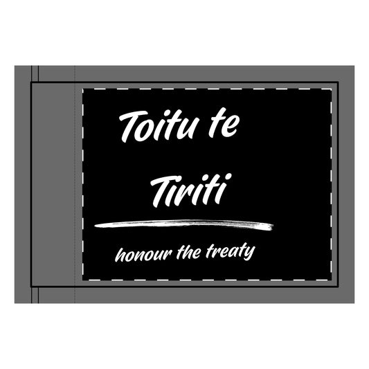 Double-Sided Flag - Toitu te Tiriti - Tino Rangatiratanga -