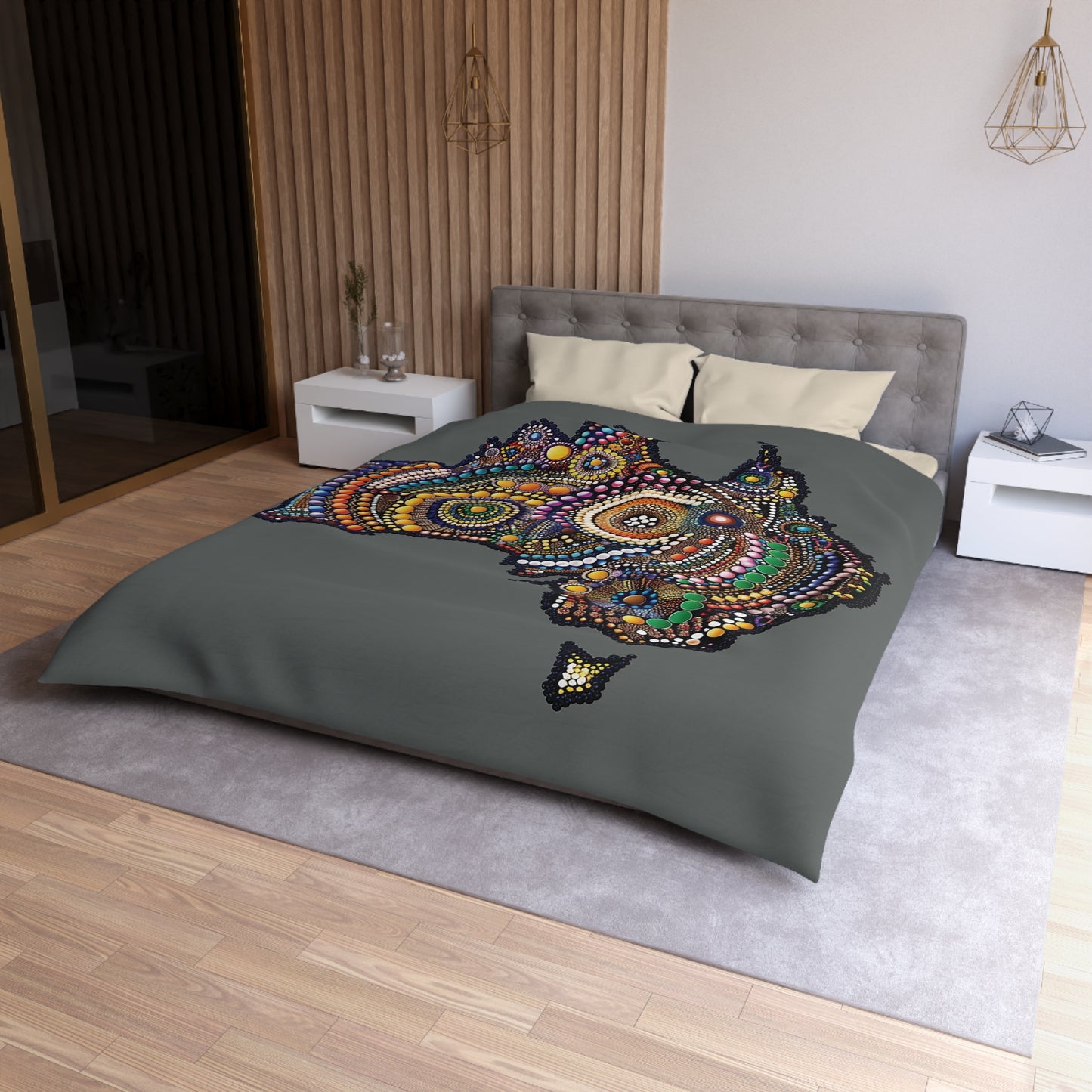 Australian Indigenous Inspired Microfiber Duvet Cover