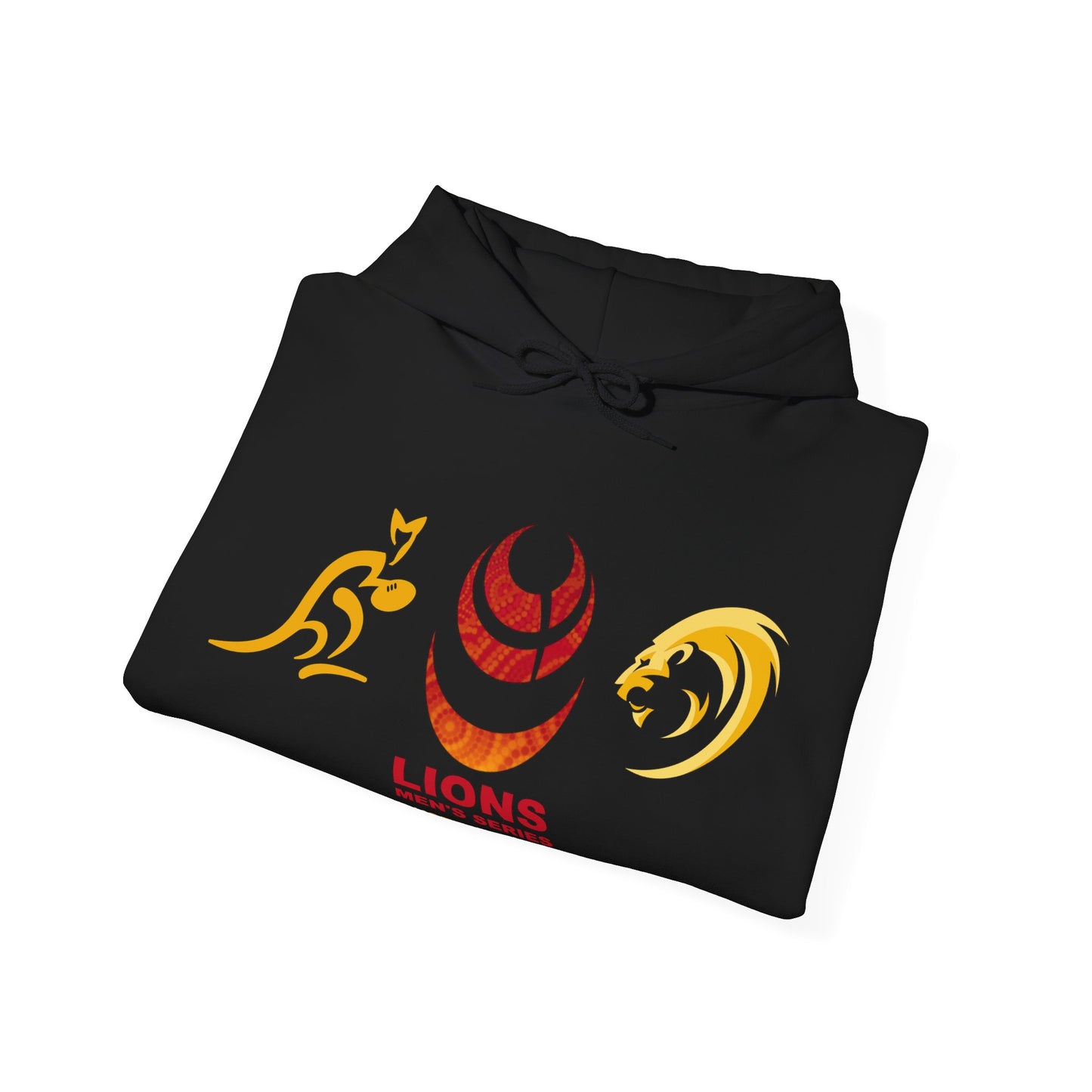 Lions Tour 2025 Rugby Legends Unisex Hooded Sweatshirt - Heavy Blend, Perfect for Sports Fans - Design 2 (UK distributor)