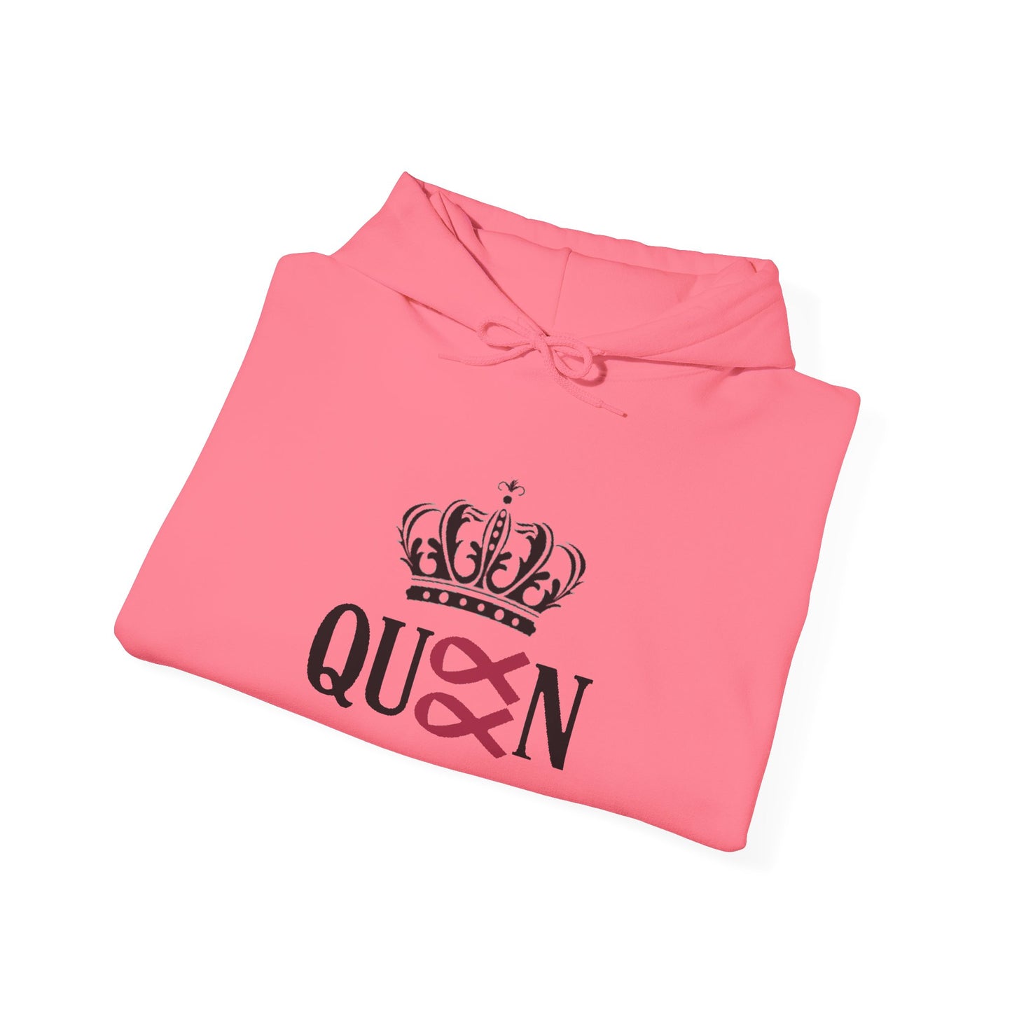 Cancer Queen Stylish Awareness Hoodie for Unisex, Cozy Gift for Friends, Perfect for Charity Events, Breast Cancer Awareness, Casual Wear