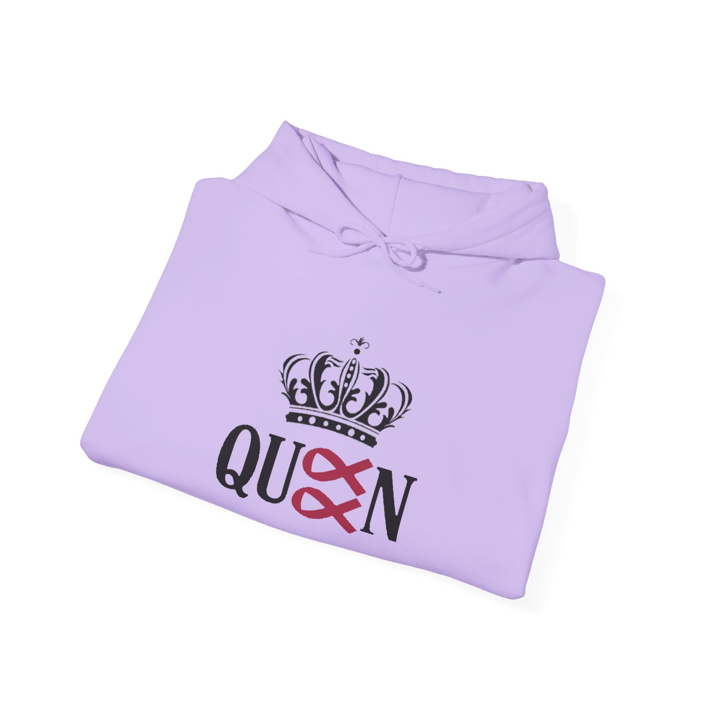 Cancer Queen Stylish Awareness Hoodie for Unisex, Cozy Gift for Friends, Perfect for Charity Events, Breast Cancer Awareness, Casual Wear