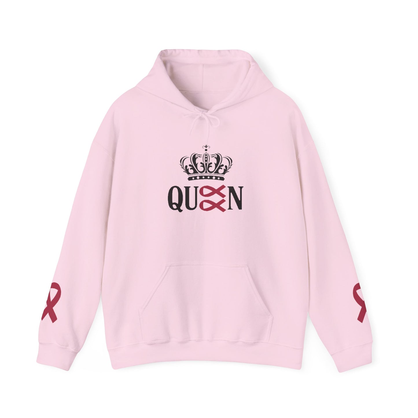 Cancer Queen Stylish Awareness Hoodie for Unisex, Cozy Gift for Friends, Perfect for Charity Events, Breast Cancer Awareness, Casual Wear