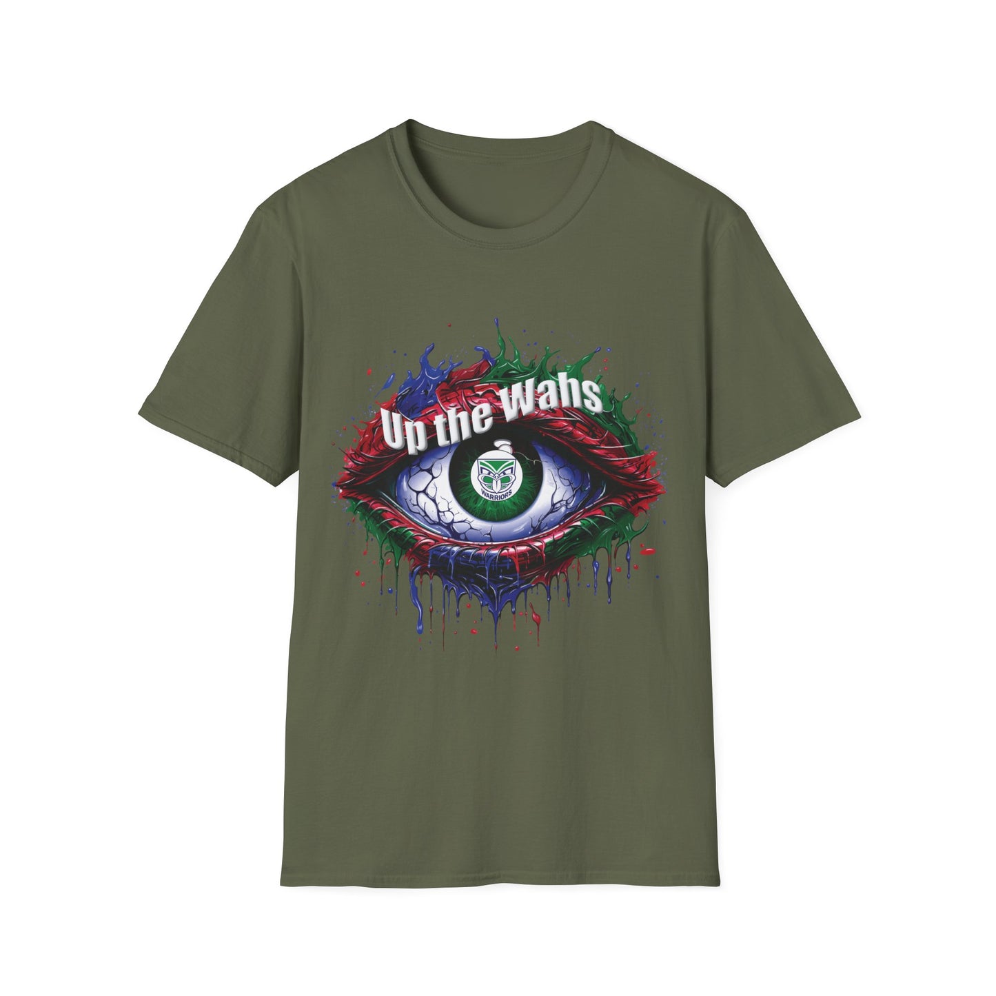 NZ Warriors - Up the Wahs -Supporters Eye - Unisex Softstyle T-Shirt