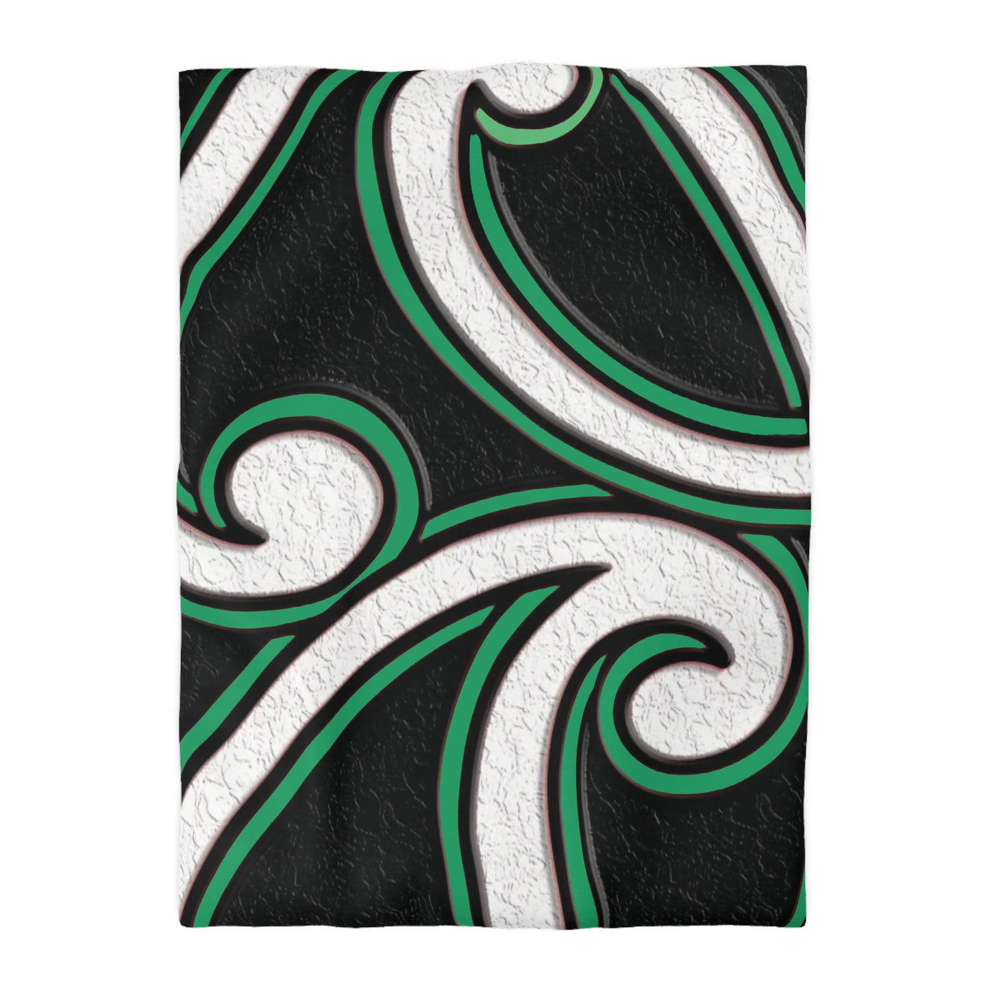 Maori Jade Koru Inspired Microfiber Duvet Cover