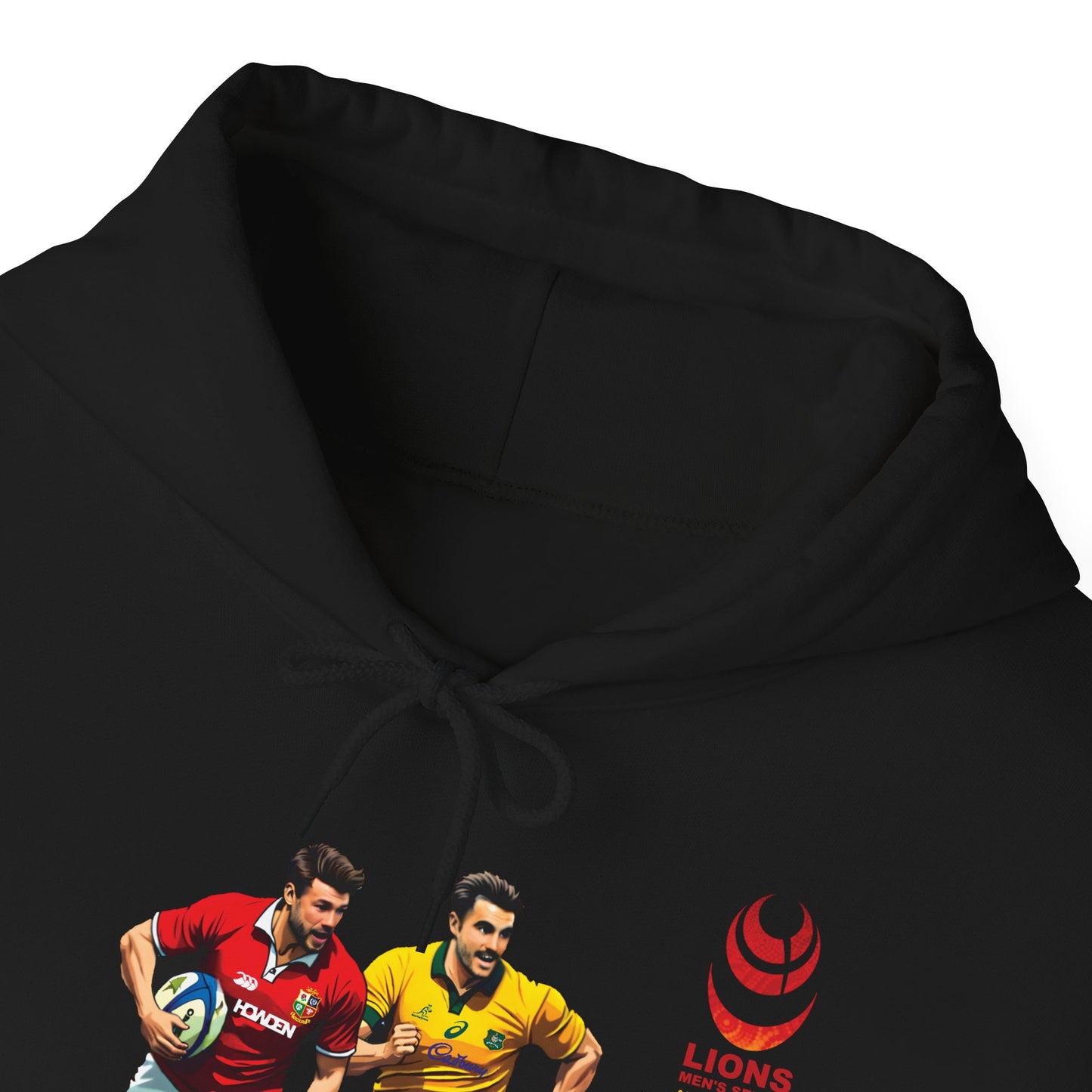 Sports-Inspired Unisex Heavy Blend™ Hooded Sweatshirt - 2025 Lions in Australia Rugby Tour Design