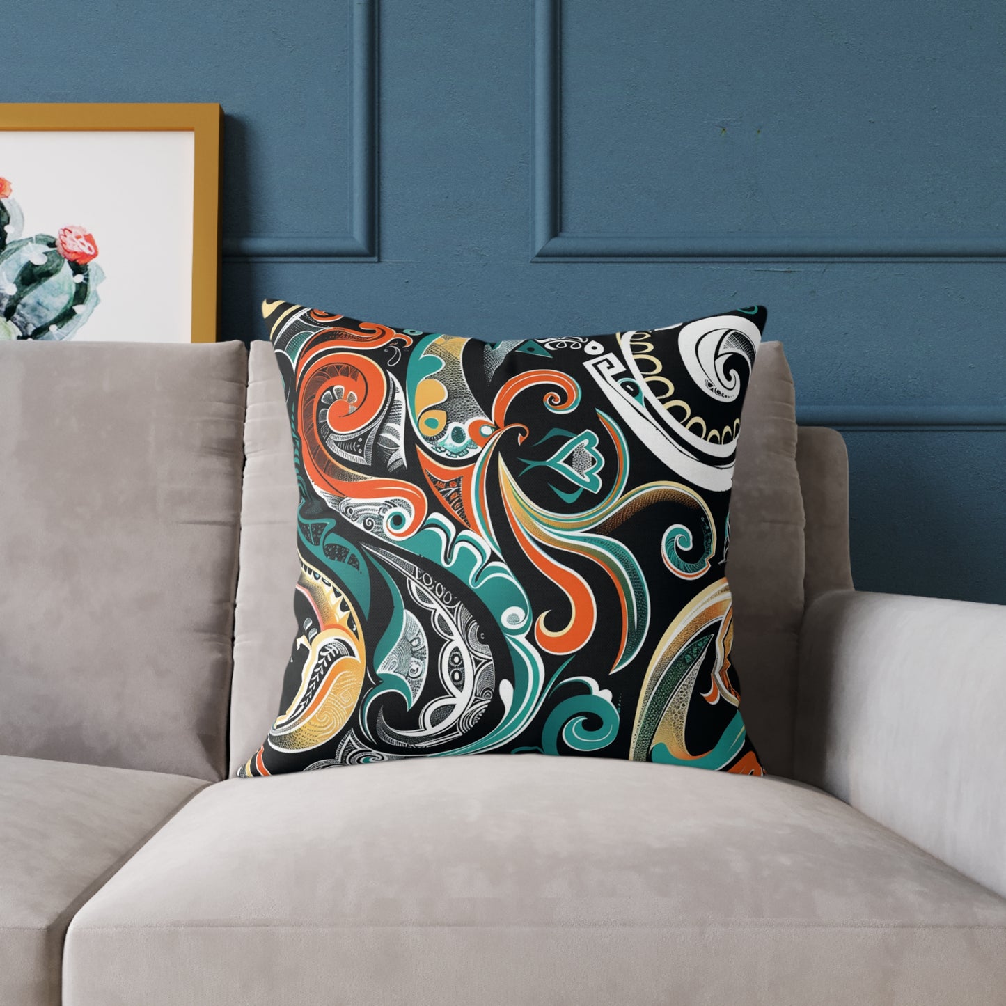Square Poly Canvas Pillow