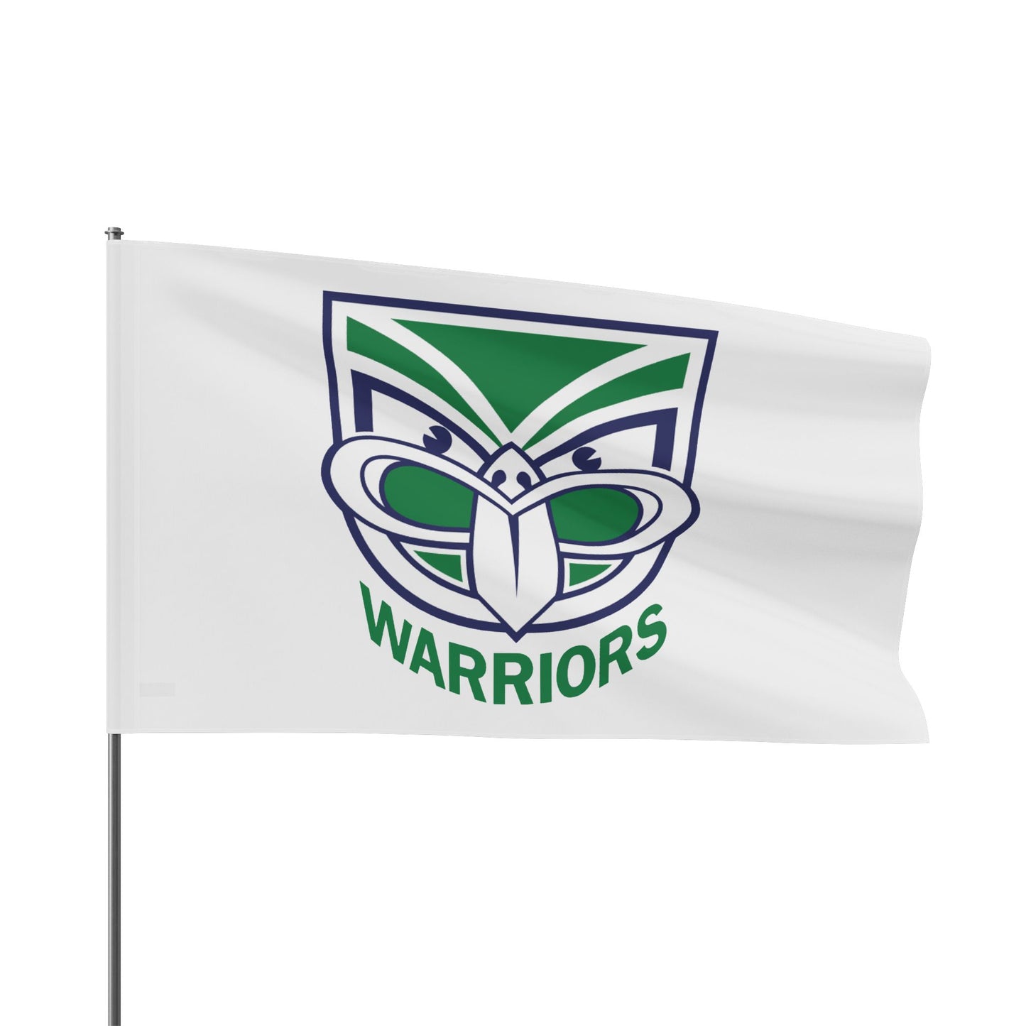 NZ Warriors Single Sided White Flag ( 3 sizes available)