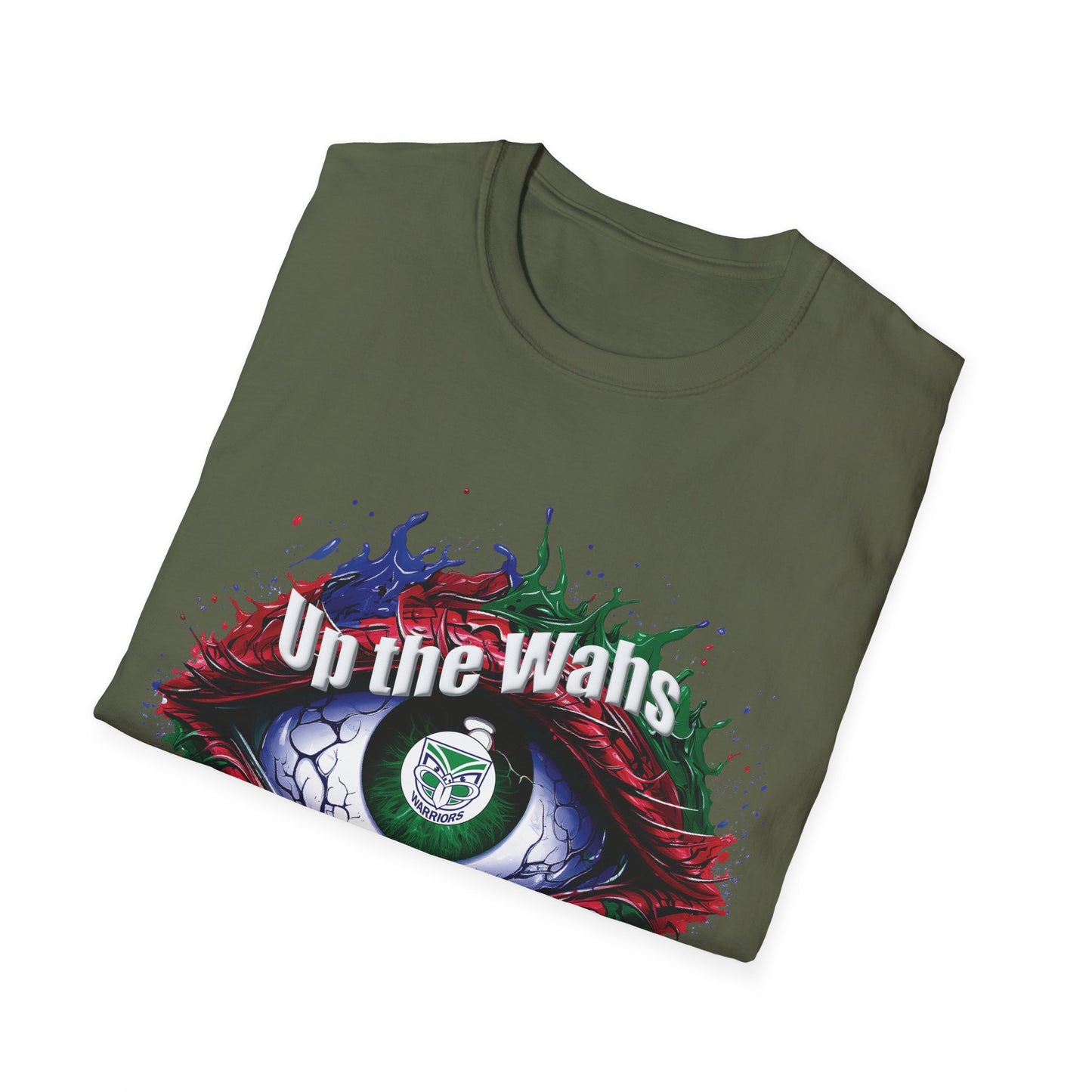 NZ Warriors - Up the Wahs -Supporters Eye - Unisex Softstyle T-Shirt