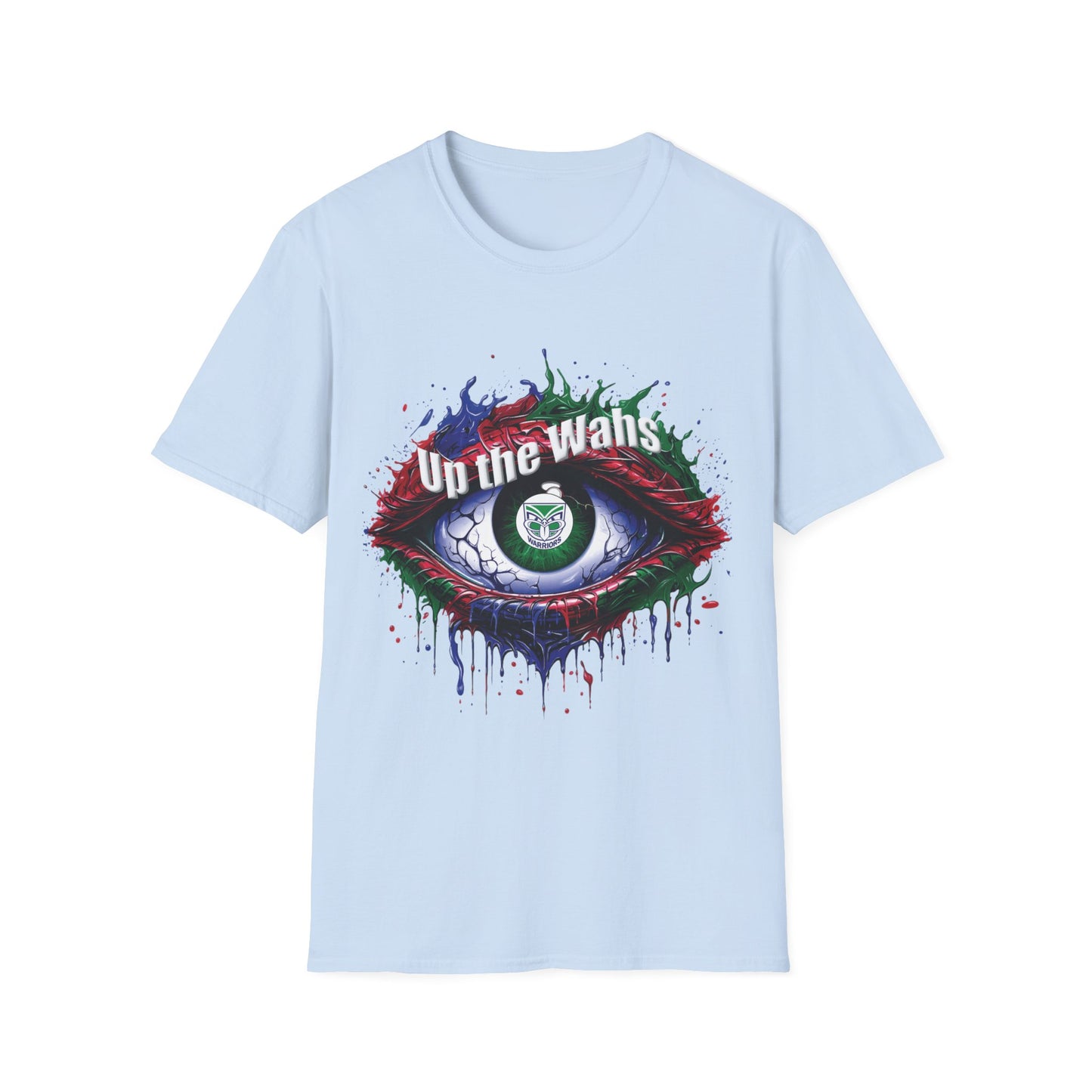 NZ Warriors - Up the Wahs -Supporters Eye - Unisex Softstyle T-Shirt