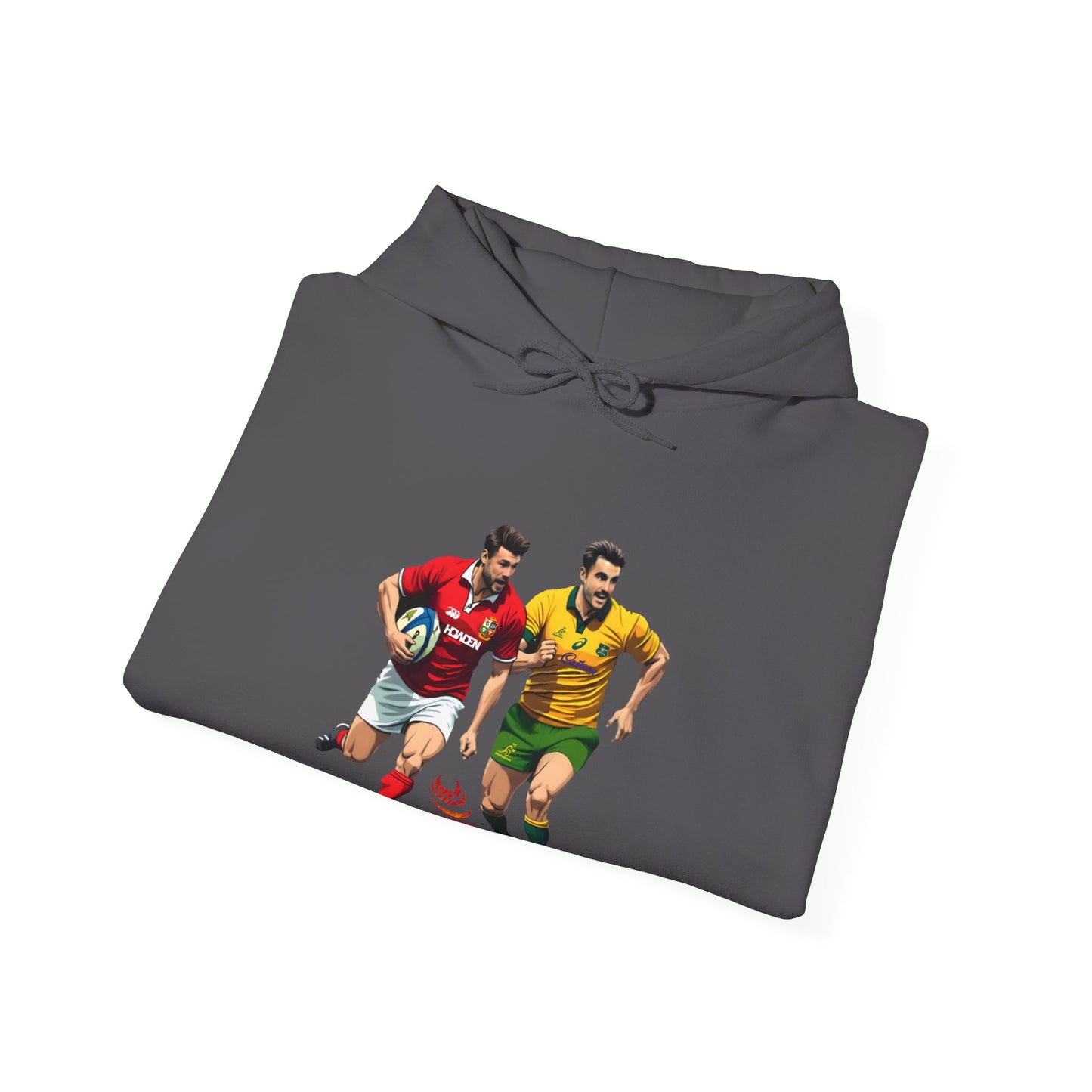 Sports-Inspired Unisex Heavy Blend™ Hooded Sweatshirt - 2025 Lions in Australia Rugby Tour Design (UK distributor)
