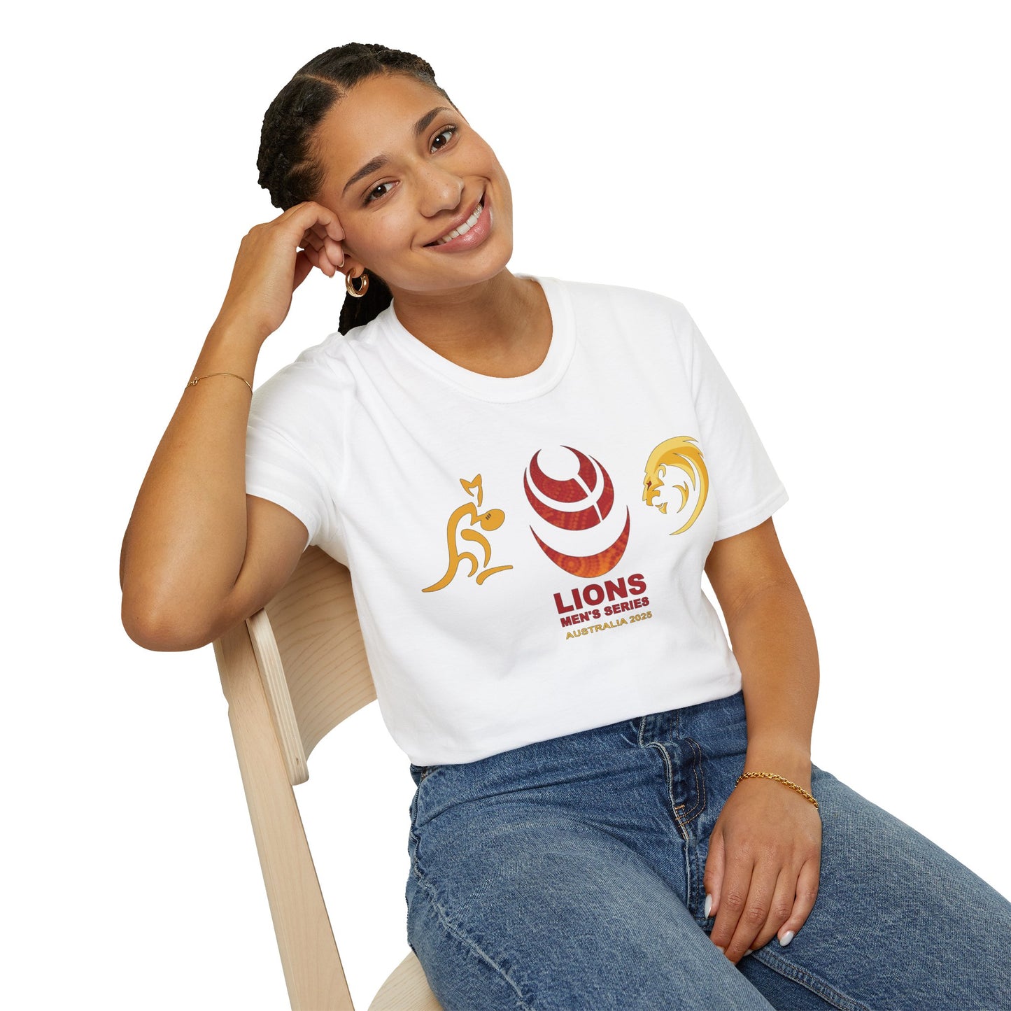 Lion's v Wallabies 2025 Tour Plain Crew Neck T-Shirt (Fully customisable)