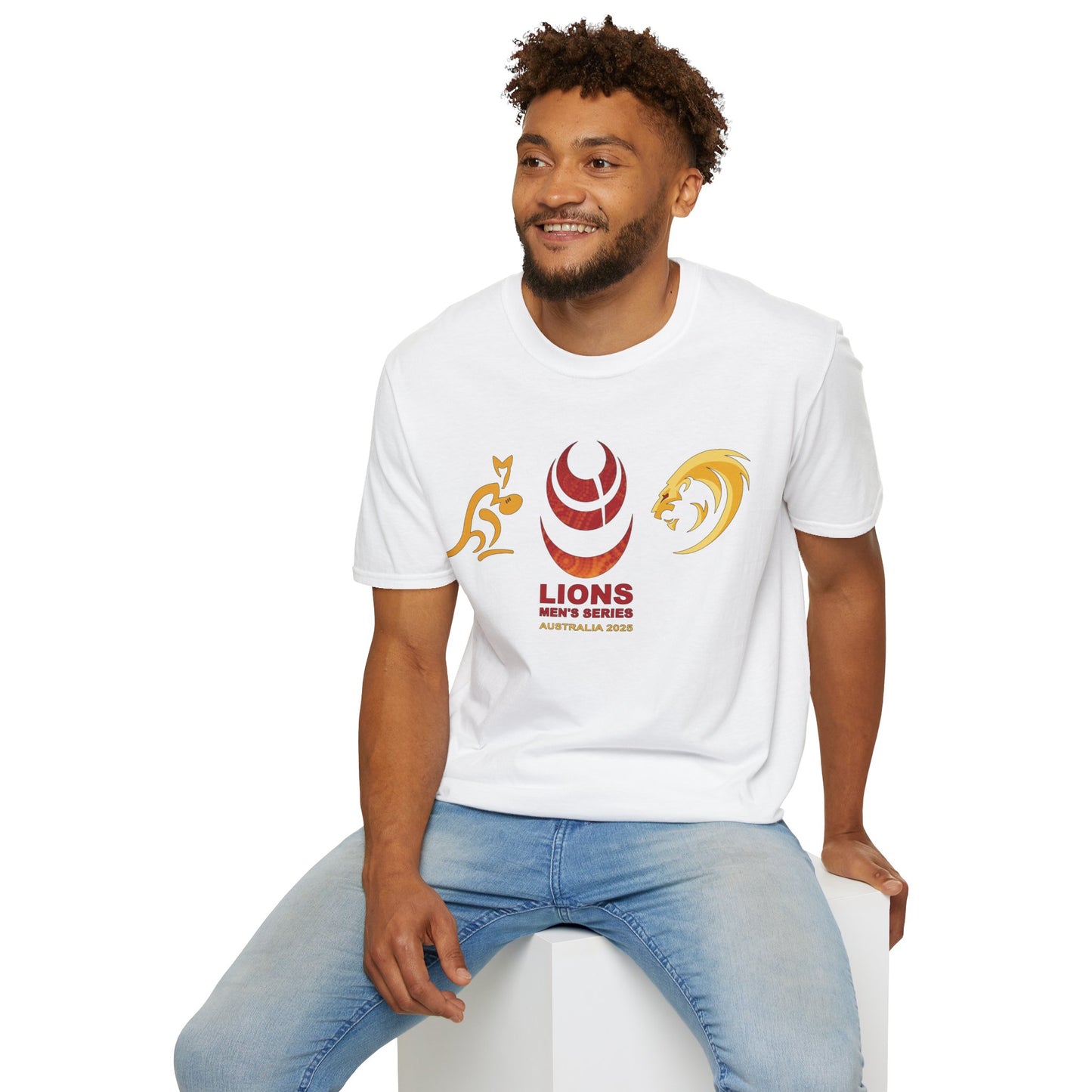 Lion's v Wallabies 2025 Tour Plain Crew Neck T-Shirt (Fully customisable)