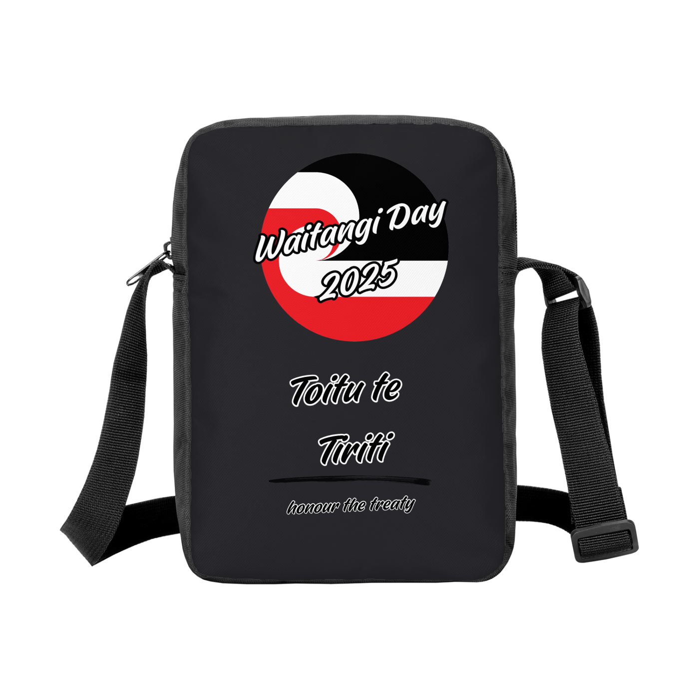 All-Over Print Mini Minimalist Crossbody Bag - Toitu te Tiriti - Waitangi Day 2025