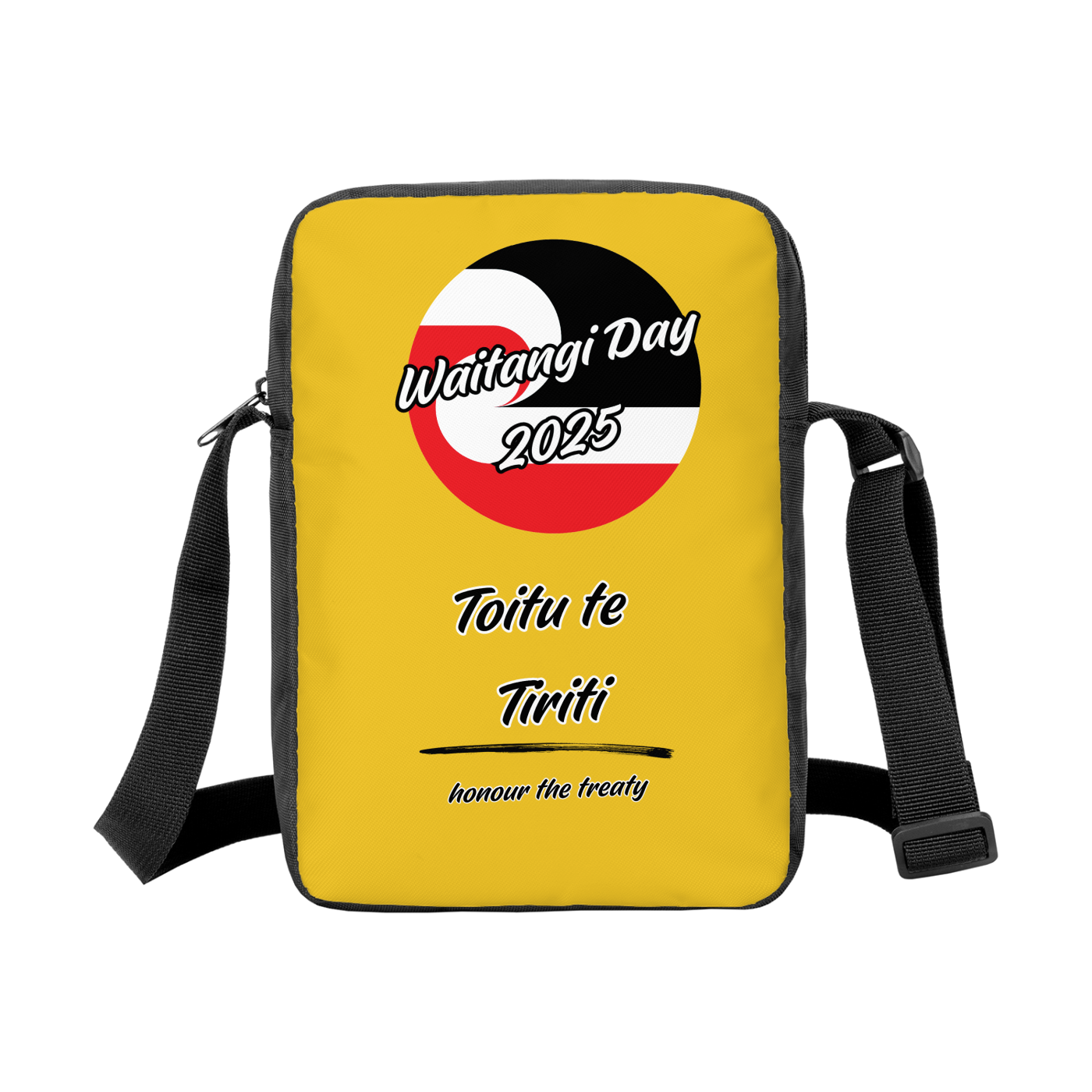 All-Over Print Mini Minimalist Crossbody Bag - Toitu te Tiriti - Waitangi Day 2025