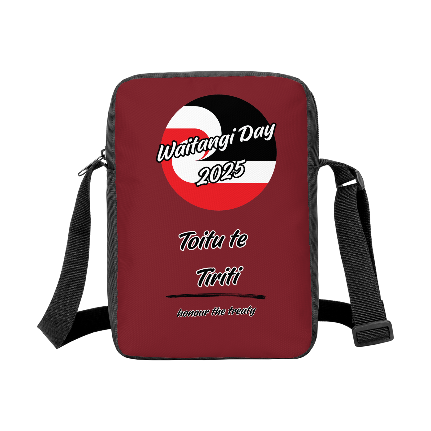 All-Over Print Mini Minimalist Crossbody Bag - Toitu te Tiriti - Waitangi Day 2025