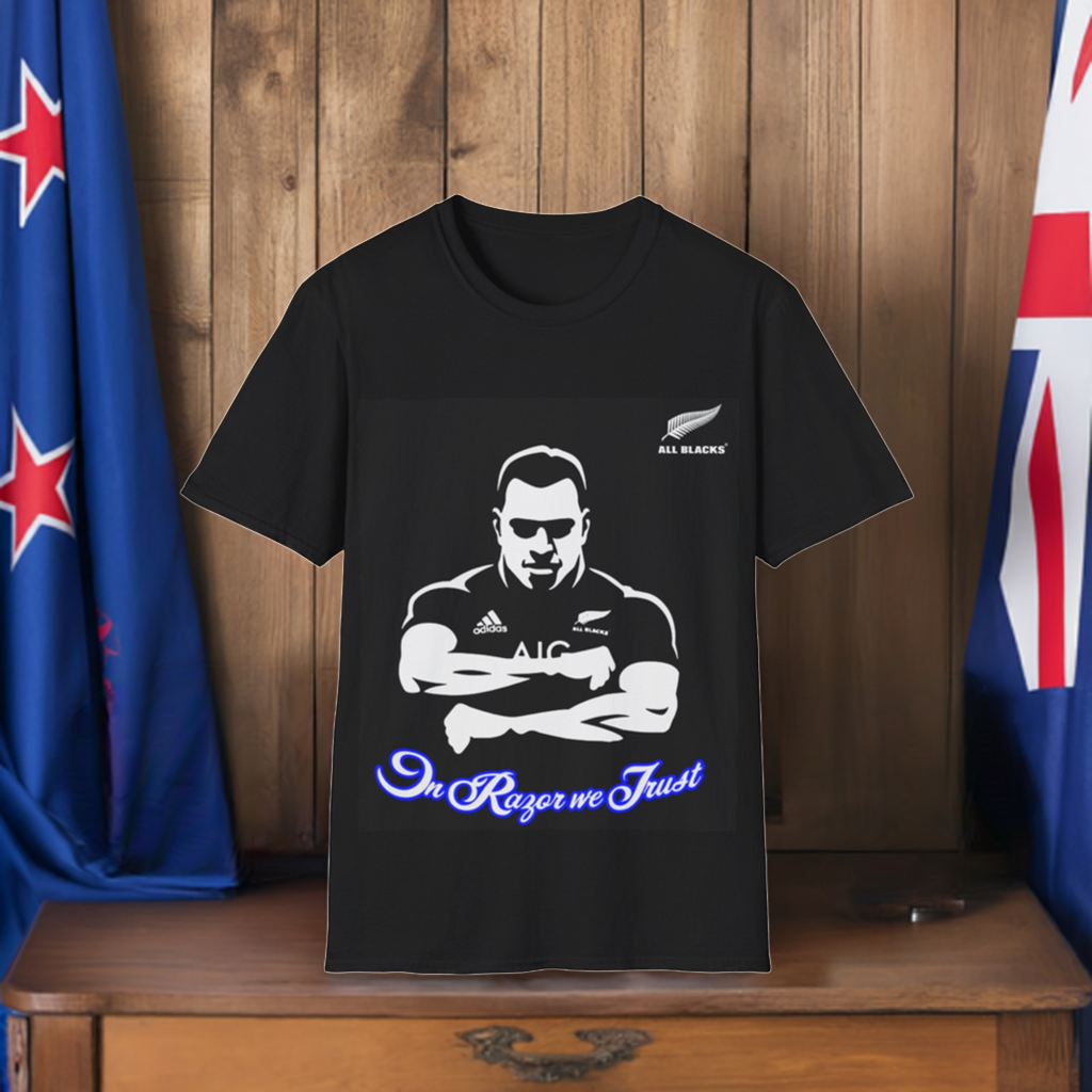 All Blacks - In Razor we Trust Unisex Softstyle T-Shirt (Black)